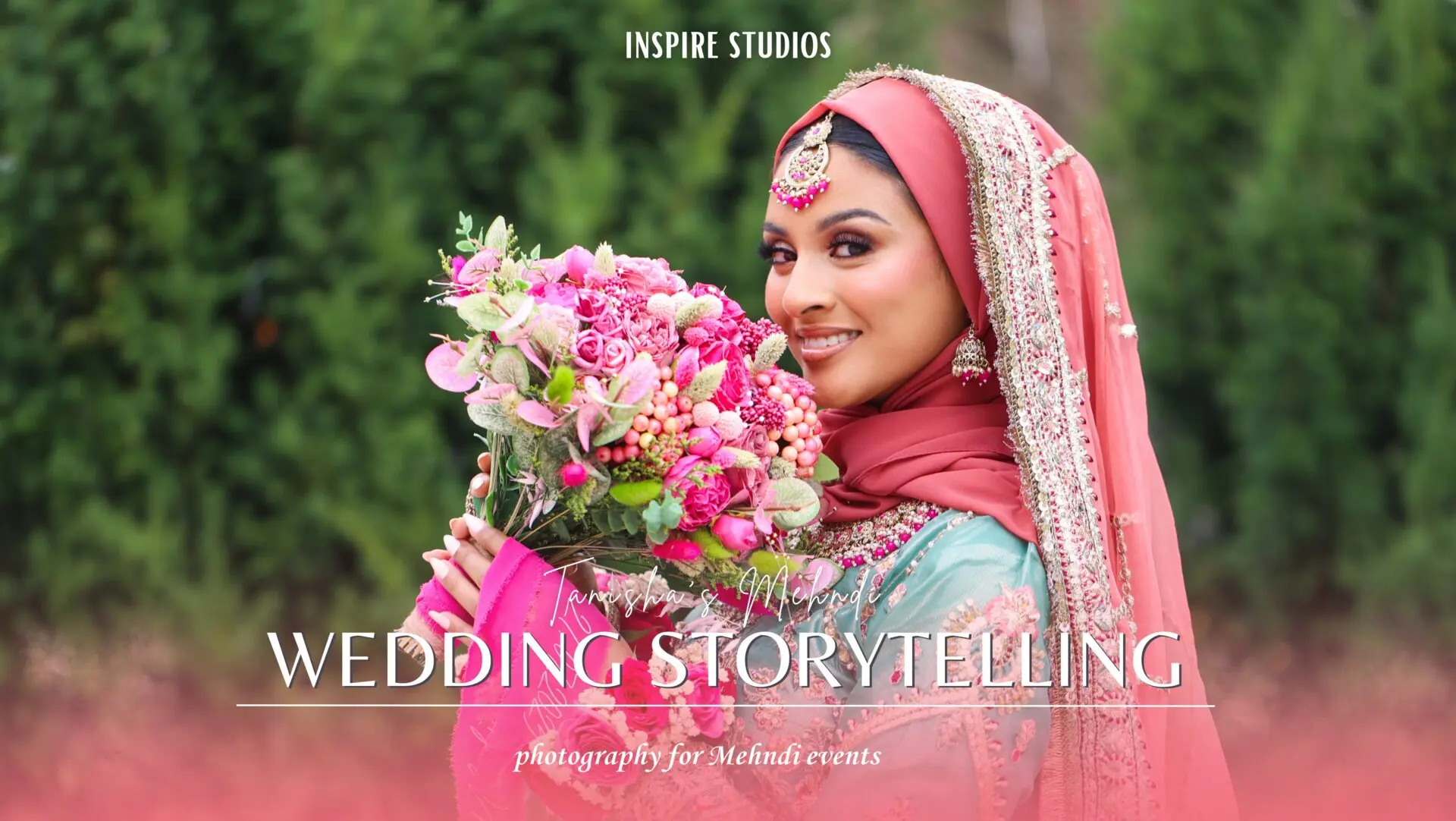 Female Muslim wedding photographer capturing a colorful Mehndi ceremony in London
