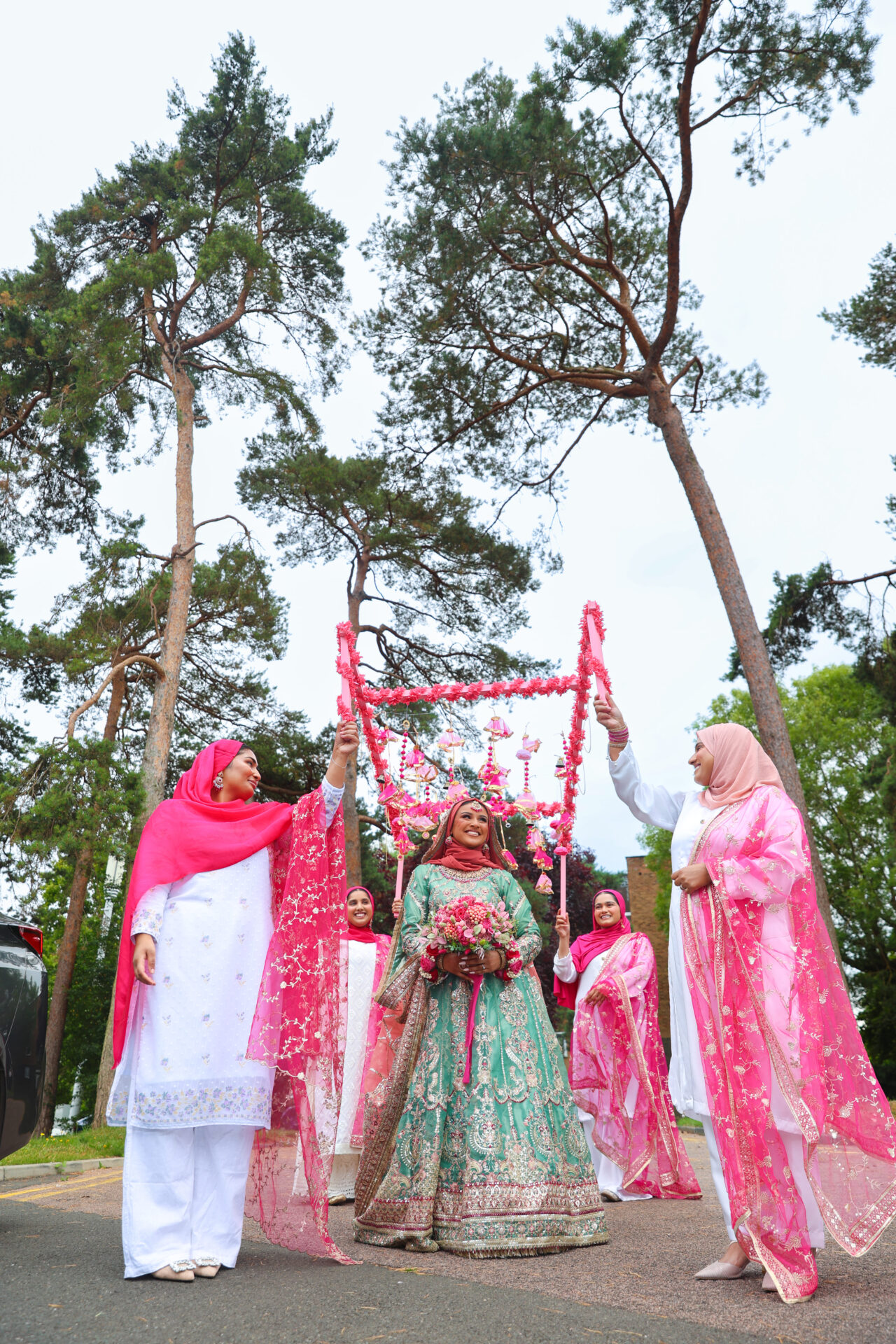 Bangladeshi Mehndi bride’s grand entrance captured by female photographer in London.