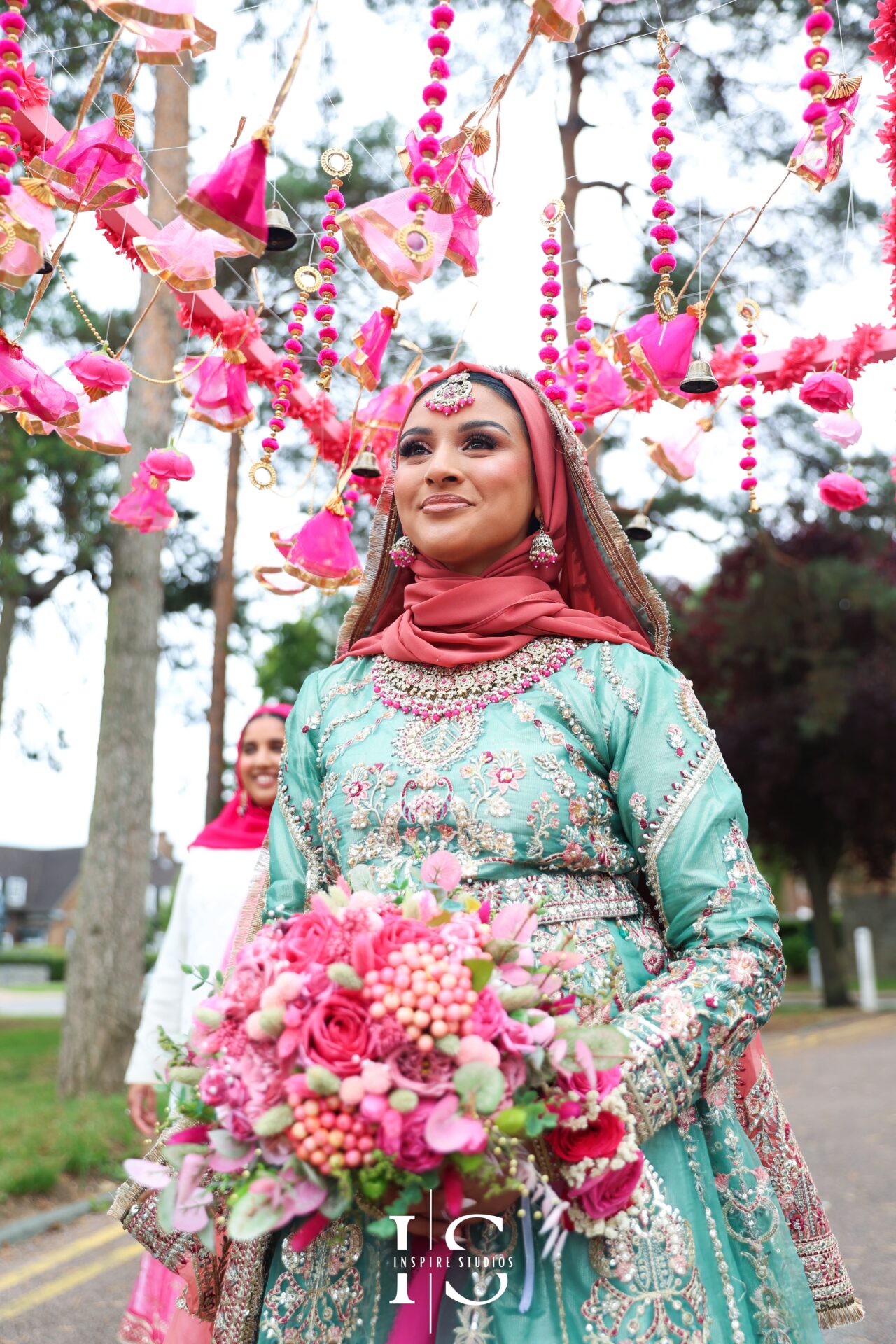 Beautiful Bangladeshi bride photographed at her Mehndi wedding in London.