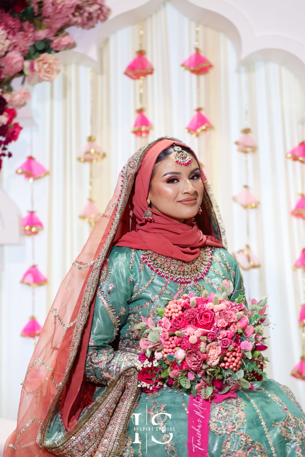 Inspire Studios portraits of Mehndi bride in London.