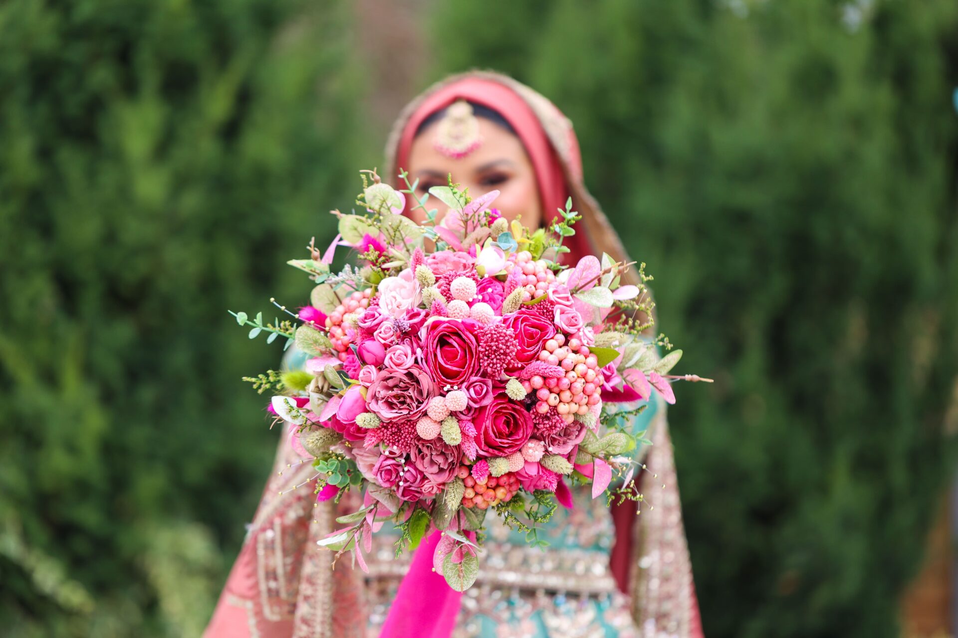 Bride’s Mehndi portraits photographed by a female wedding photographer in London.