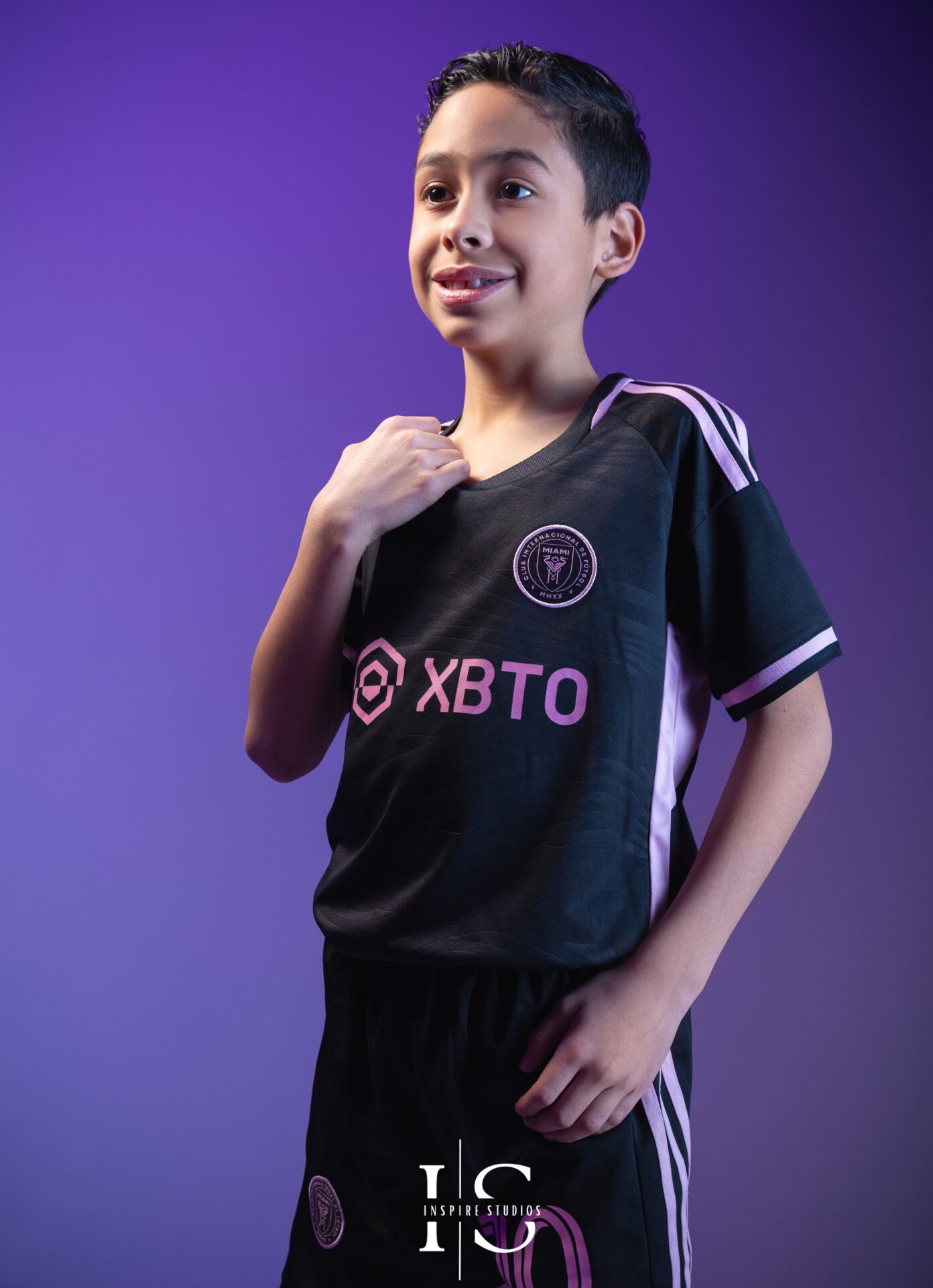 Walthamstow children’s sports studio photoshoot football theme