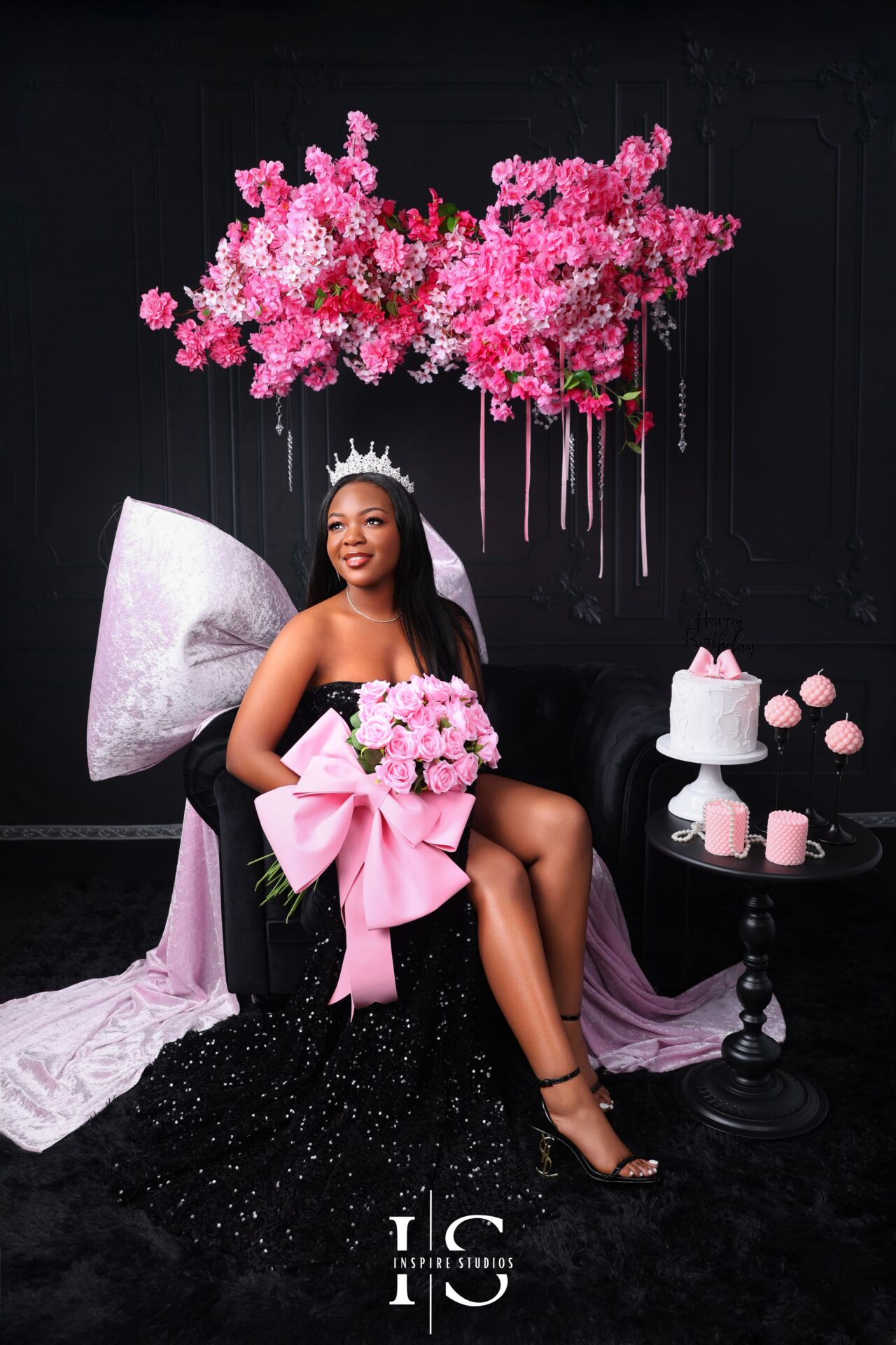 Professional Sweet Sixteen studio photoshoot portrait