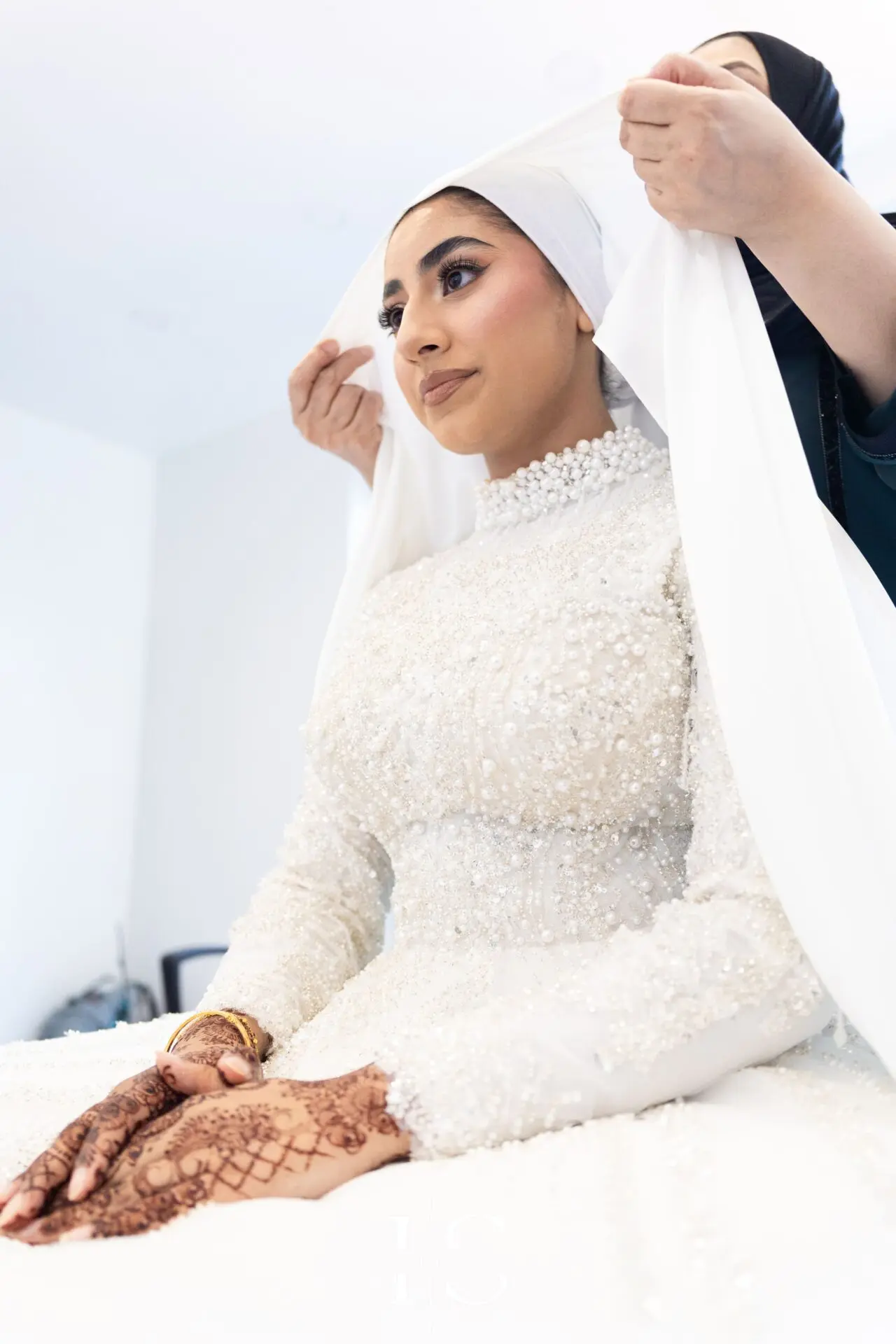 Bride preparation photos before Nikkah ceremony in London – captured by Inspire Studios