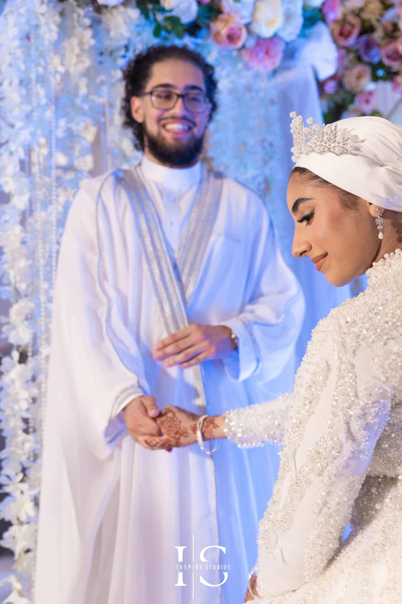 Bride and groom photos at Pavilion Banqueting Walthamstow, London – captured by Inspire Studios