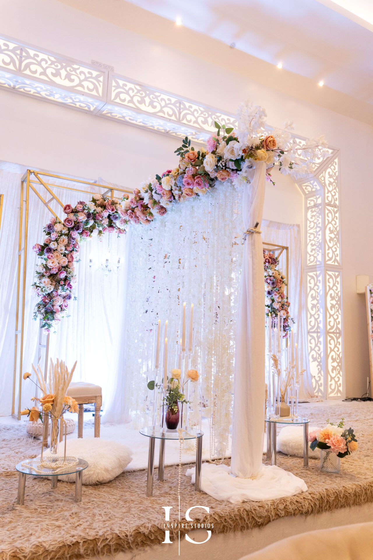 Pavilion Banqueting Walthamstow London wedding decor – captured by Inspire Studios