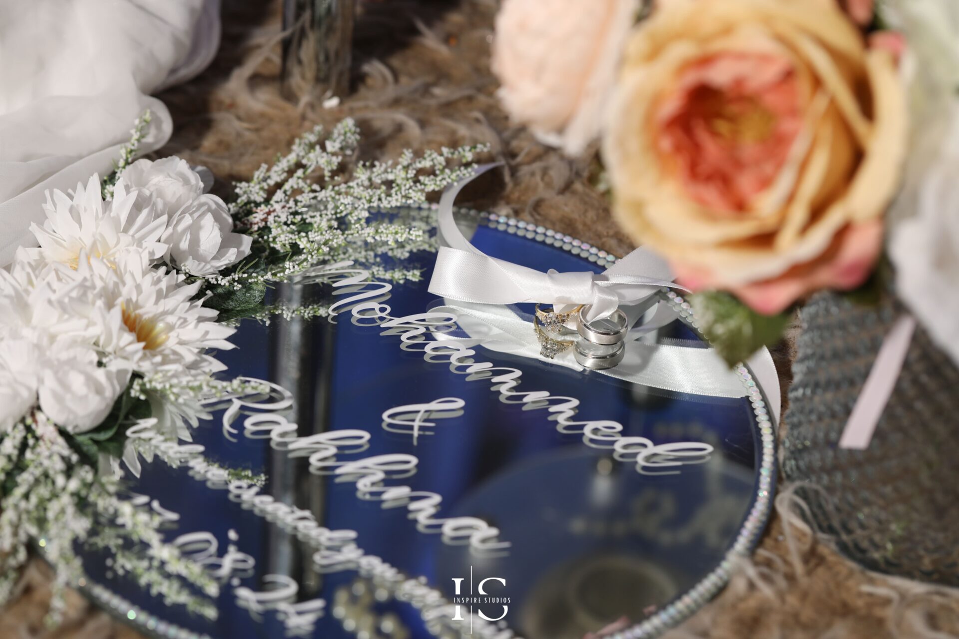 Candid wedding decoration shots at Pavilion Banqueting Walthamstow, London – captured by Inspire Studios