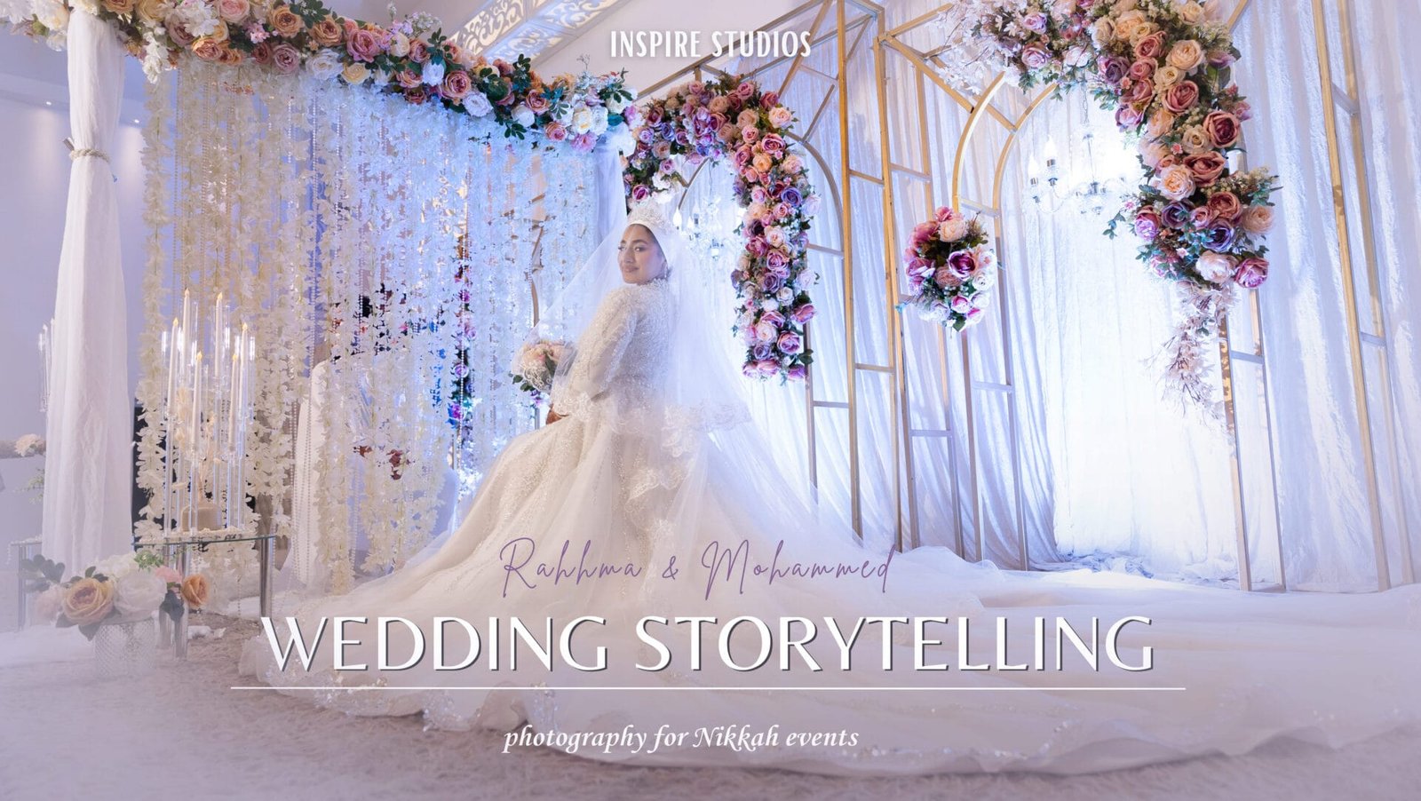 Nikkah ceremony photography at Pavilion Banqueting Walthamstow captured by Inspire Studios, female wedding photographer in London