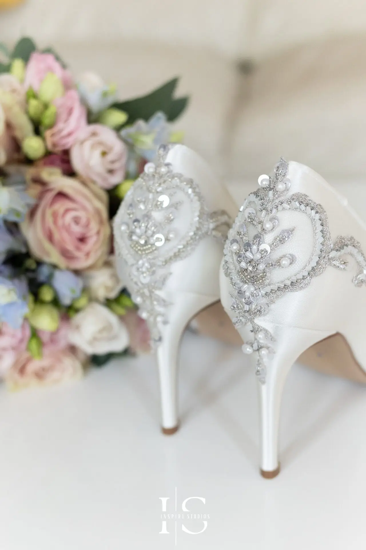 Bridal detail shots – accessories and jewelry for Nikkah wedding in London captured by Inspire Studios