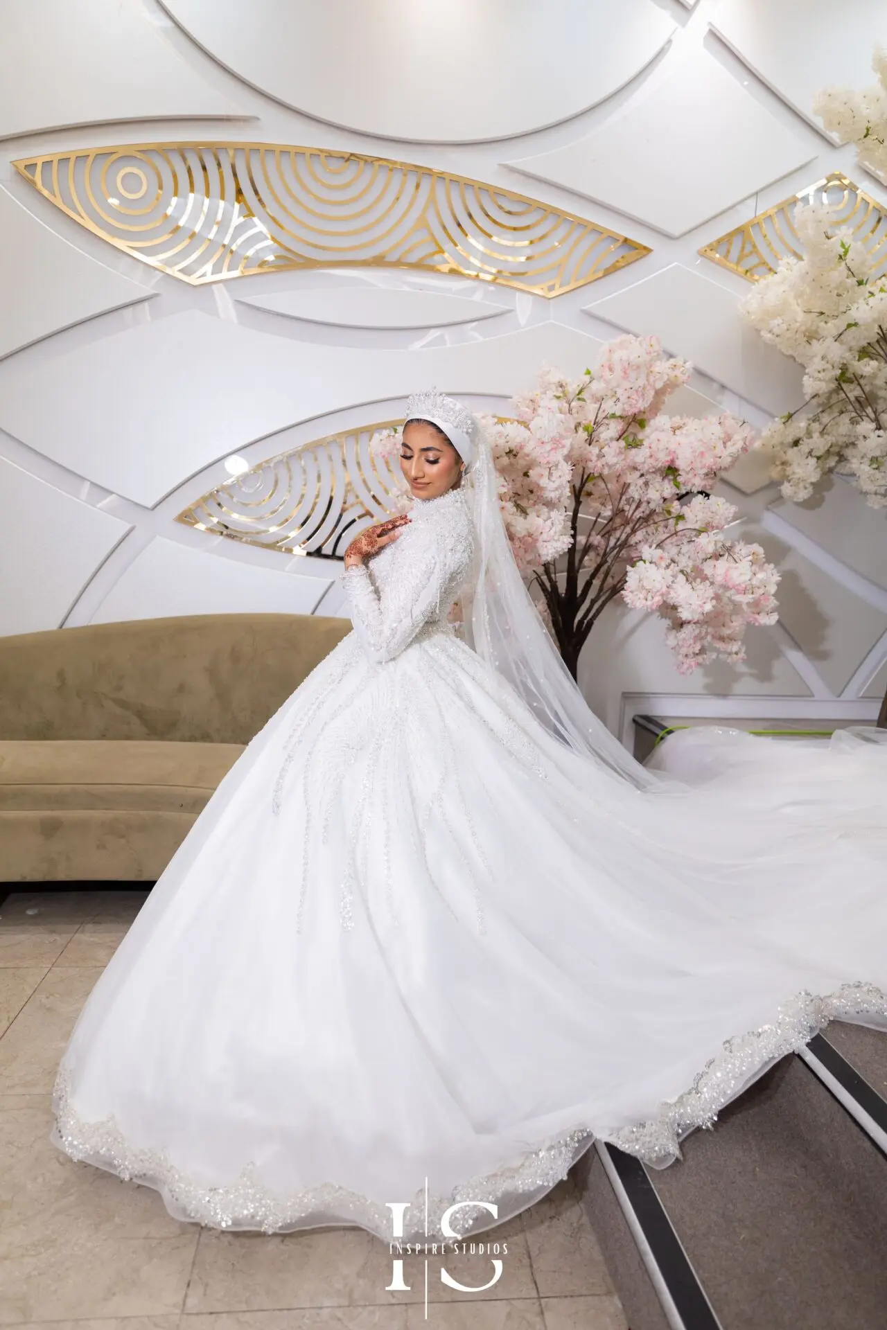 Bride photoshoot at Pavilion Banqueting Walthamstow, London – captured by Inspire Studios
