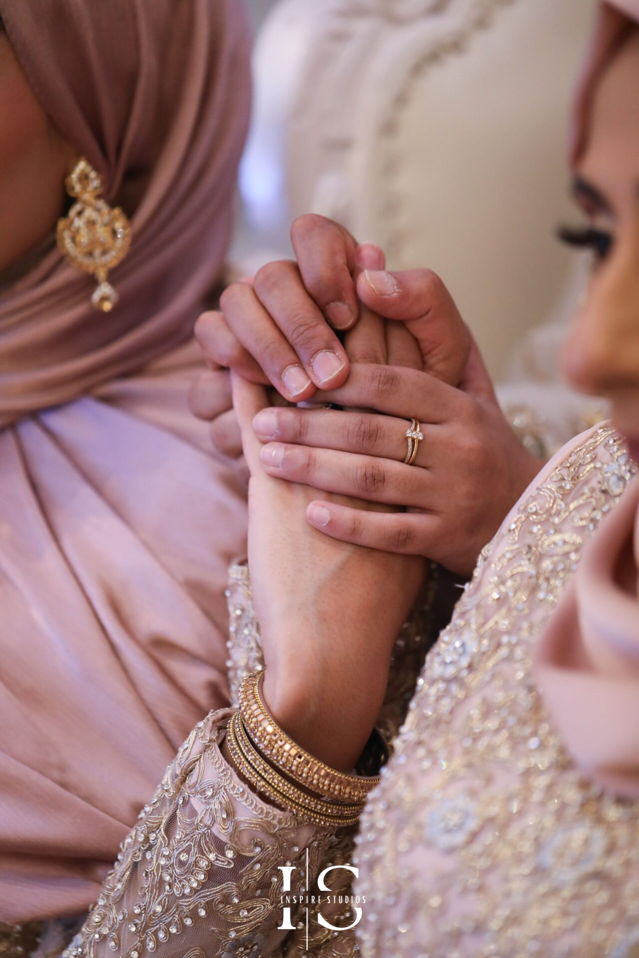 Candid Nikkah wedding photography at Pavilion Banqueting Walthamstow, London – captured by Inspire Studios