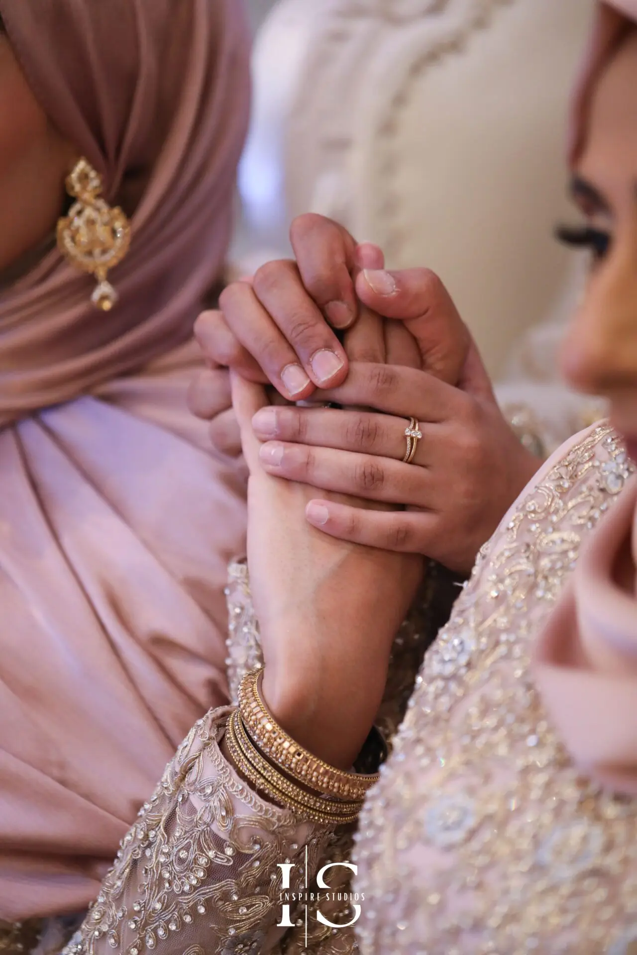 Candid Nikkah wedding photography at Pavilion Banqueting Walthamstow, London – captured by Inspire Studios