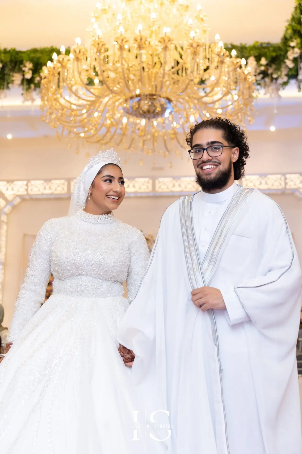 Couple photoshoot inside Pavilion Banqueting Walthamstow, London – captured by Inspire Studios