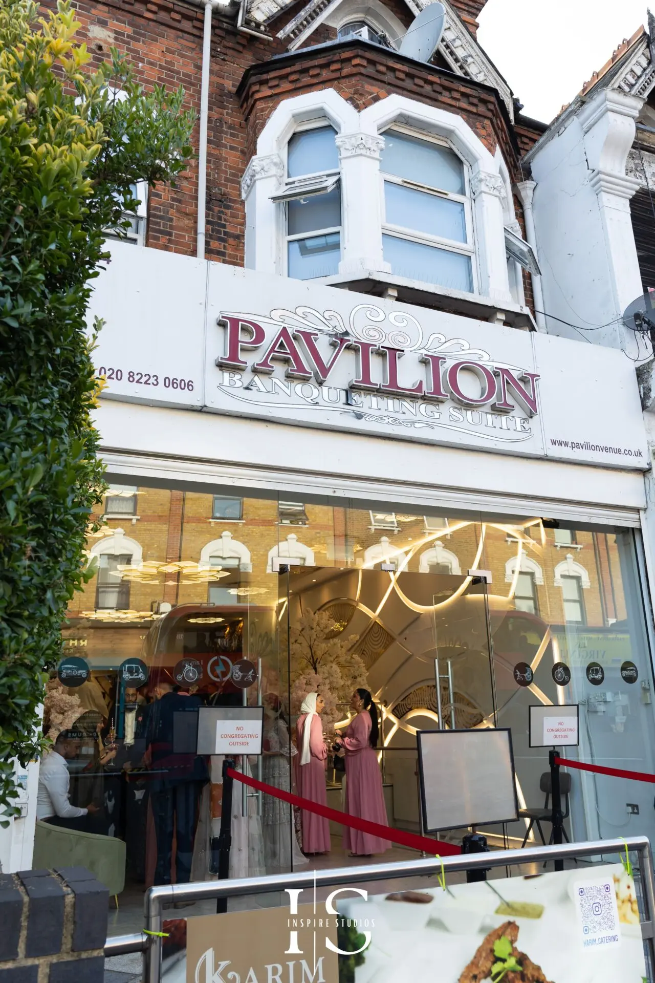 Pavilion Banqueting Walthamstow London wedding venue exterior – captured by Inspire Studios