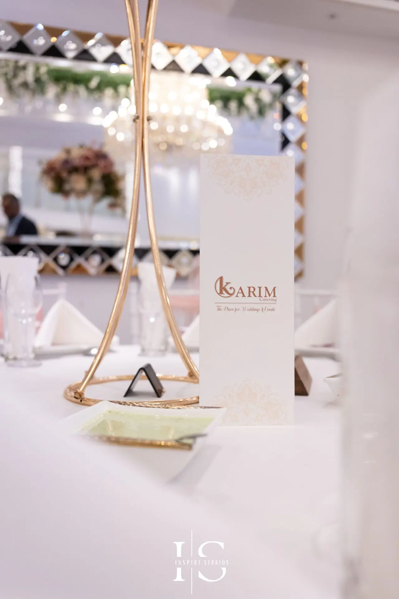 Pavilion Banqueting Walthamstow London wedding stage decor – captured by Inspire Studios