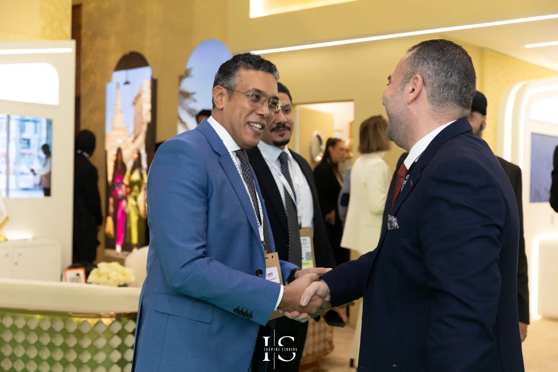 Business networking photography at WTM London 2025