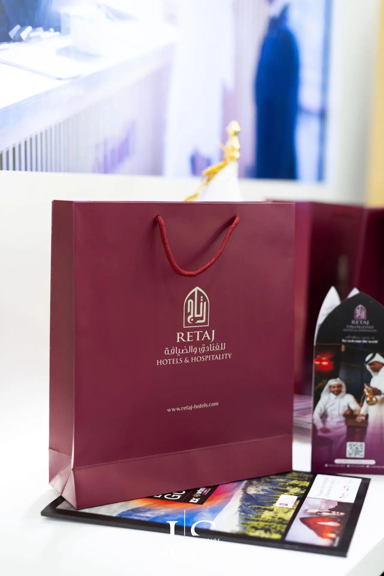 Professional photography coverage for Retaj Hotels & Hospitality during WTM London 2025, highlighting corporate displays and events.