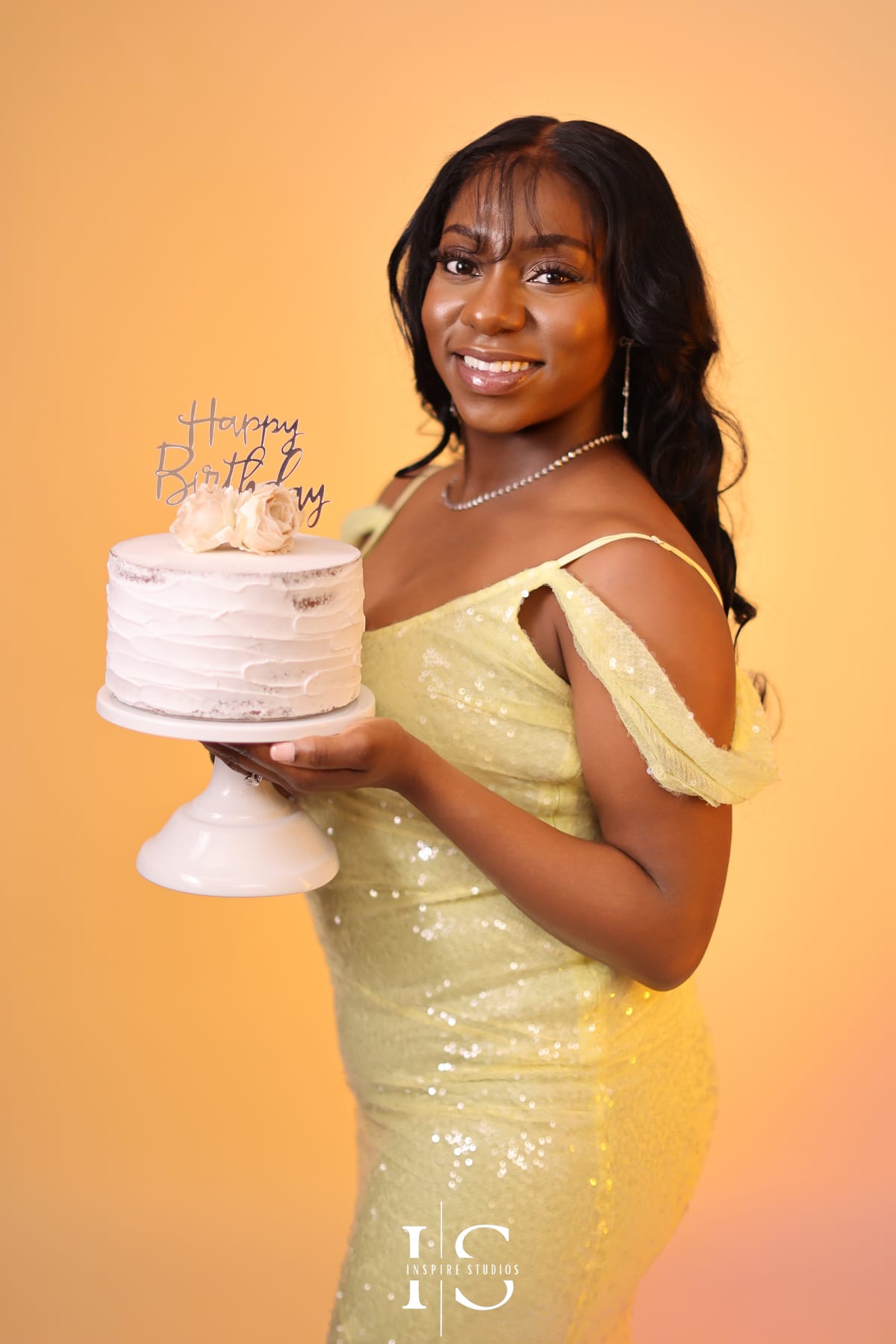 Birthday photoshoot ideas for women in London studio with professional lighting and creative poses