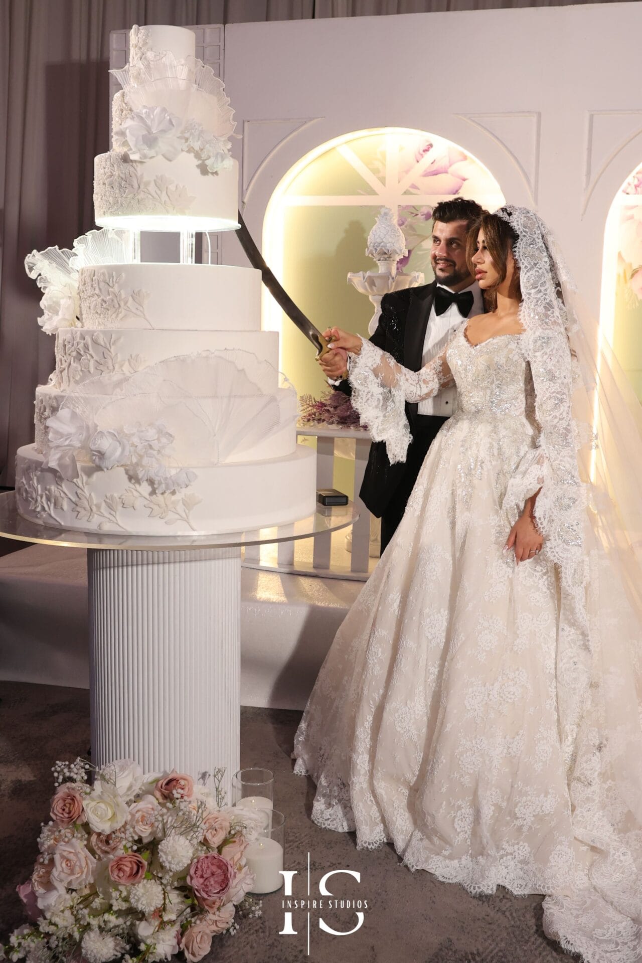 Luxury wedding reception photography in London with Safaa Studio capturing elegant décor, guests, and celebration moments.