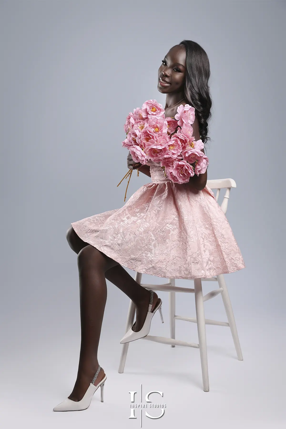 Sweet sixteen studio photoshoot in London capturing birthday portraits and celebrations