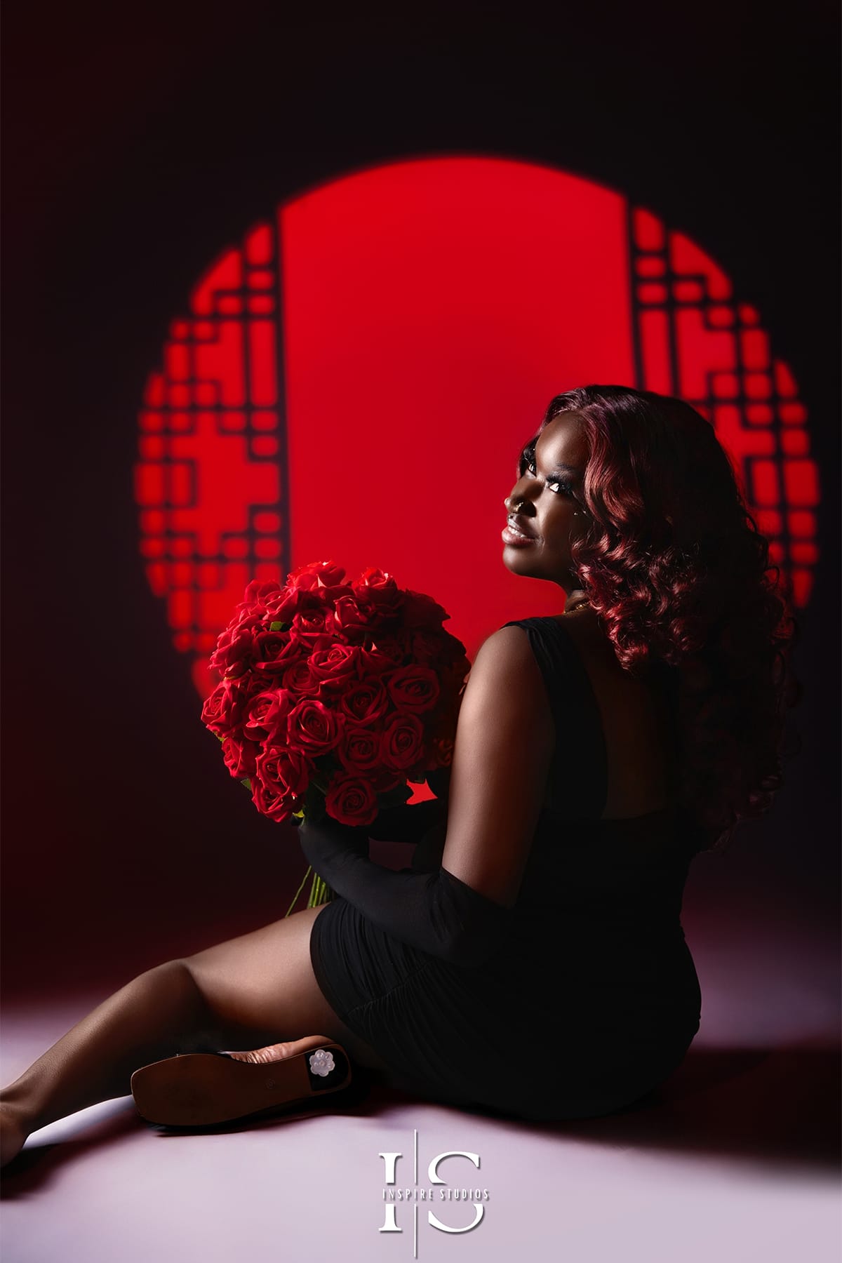 Birthday spotlight portrait inspiration for women in London professional photo studio