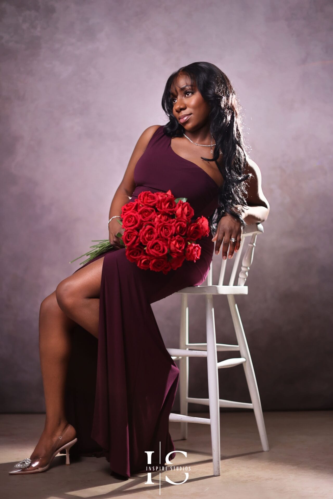 Birthday photoshoot gift experience in a professional studio with expert lighting