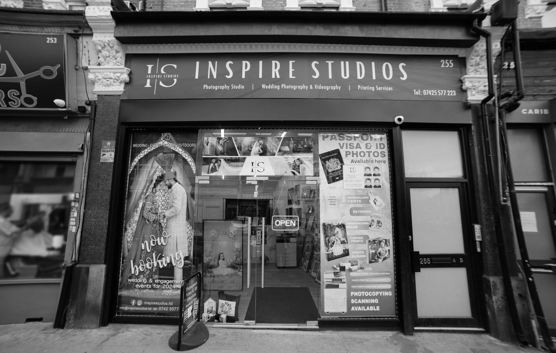 Photography studio location in London designed for newspaper-themed birthday photoshoots, featuring an editorial-style setup for luxury portraits.