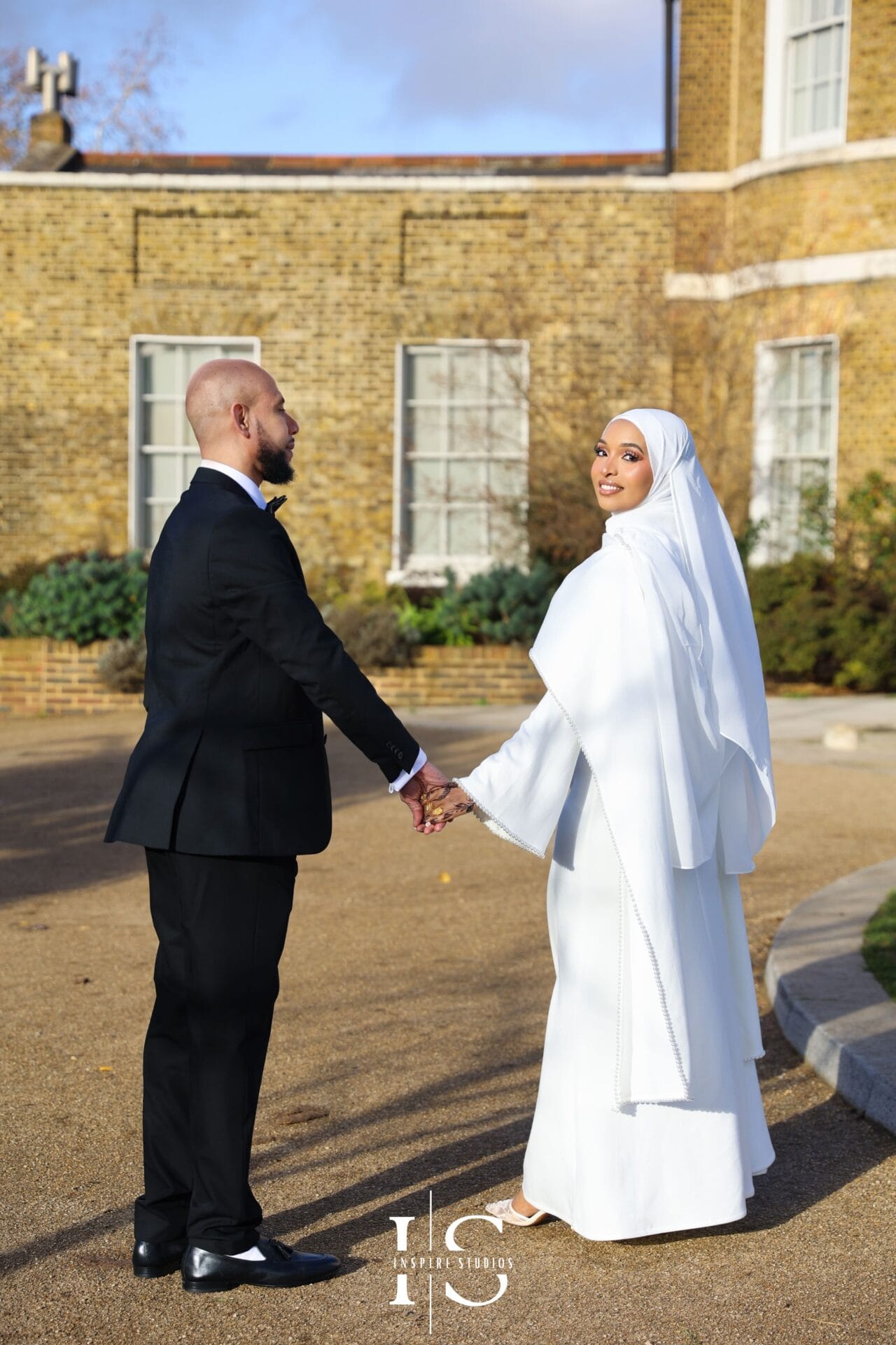 Engagement photoshoot at Lloyd Park Walthamstow London with romantic outdoor setting