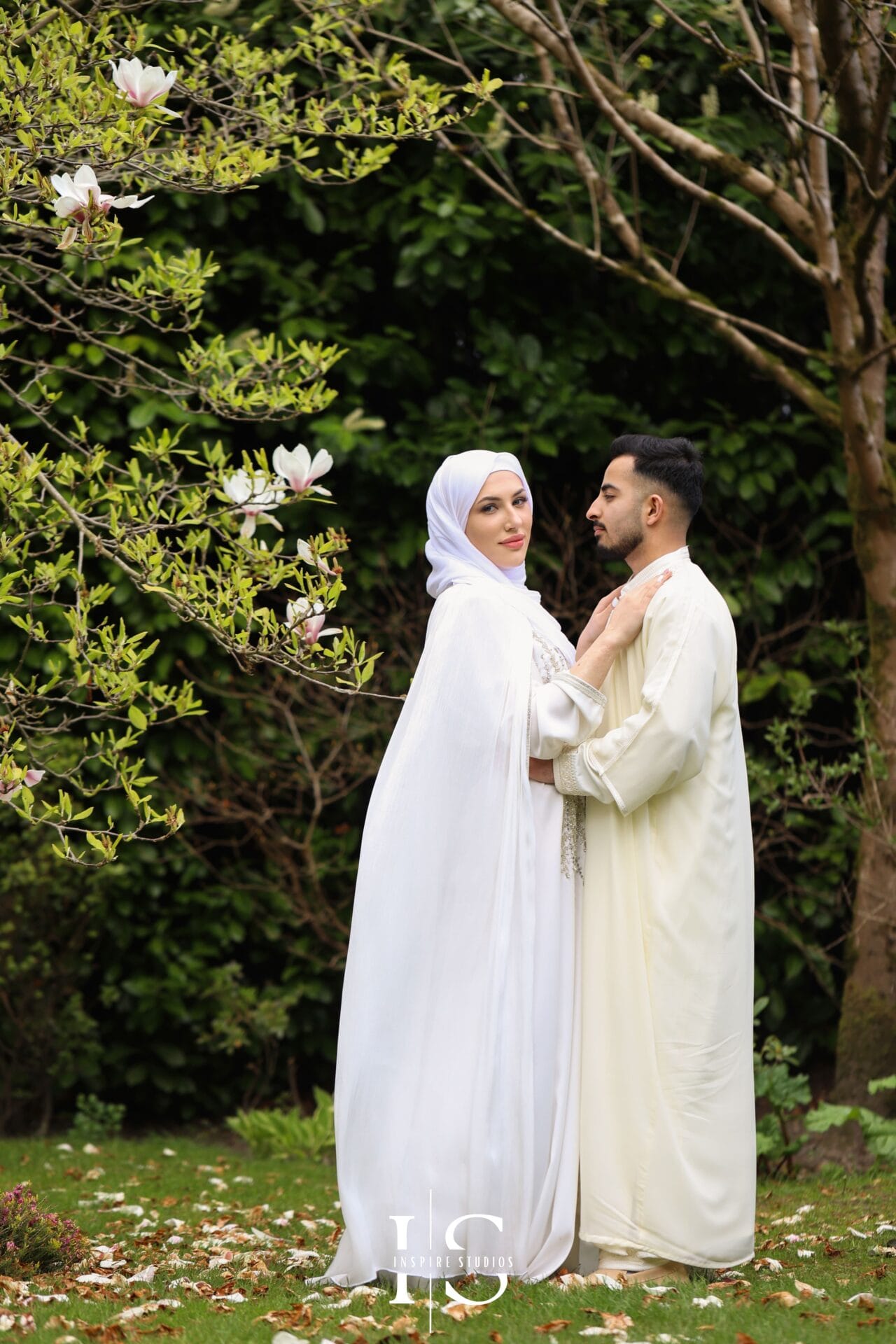 female Nikkah photographer at Regents Park London Inspire Studios ceremony