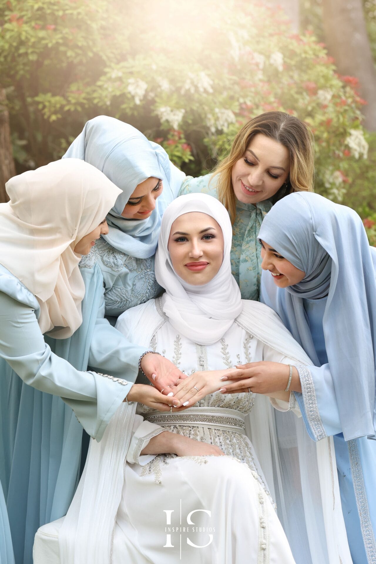 London Central Mosque wedding photography showing Nikkah ceremony and couple