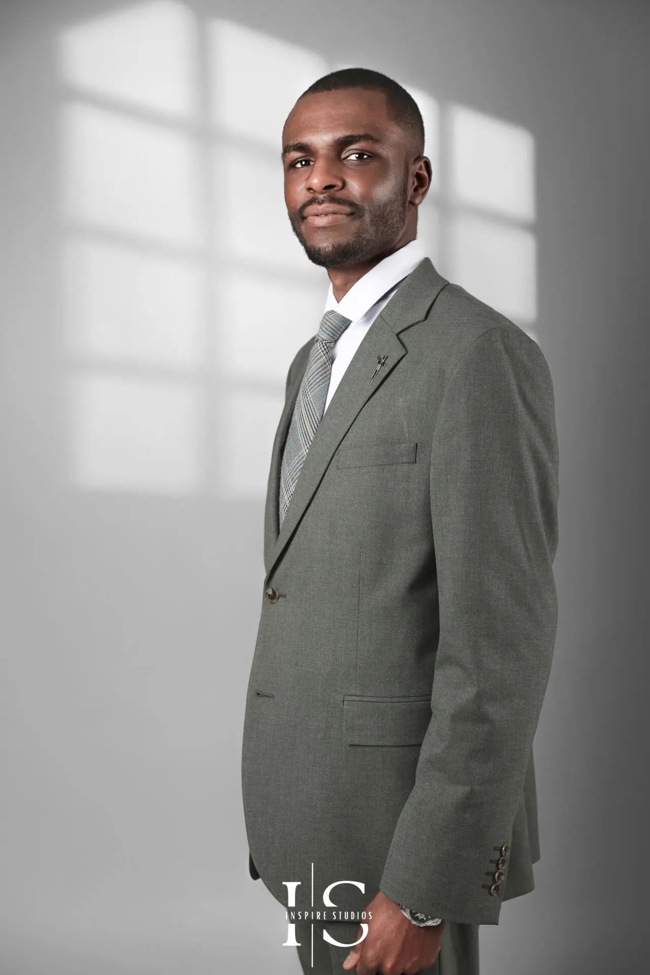mens professional portrait session studio headshot formal look