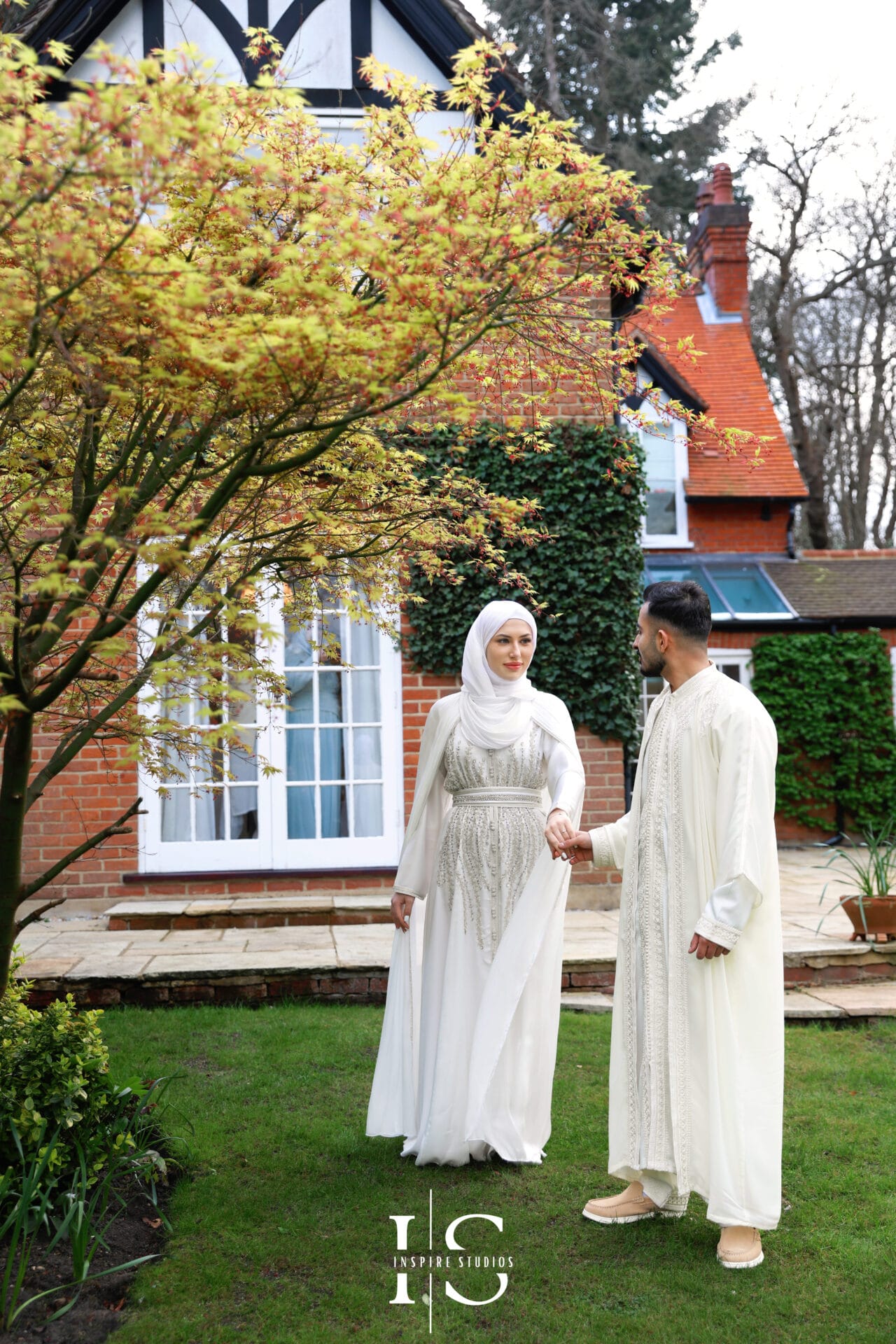 Bride and groom Nikkah photography London by female photographer