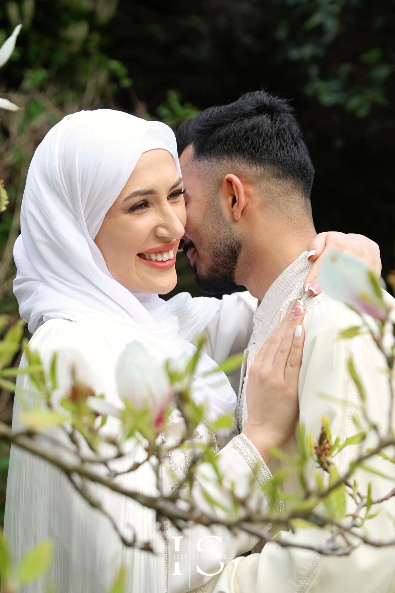 female Nikkah photographer in Regents Park London Inspire Studios