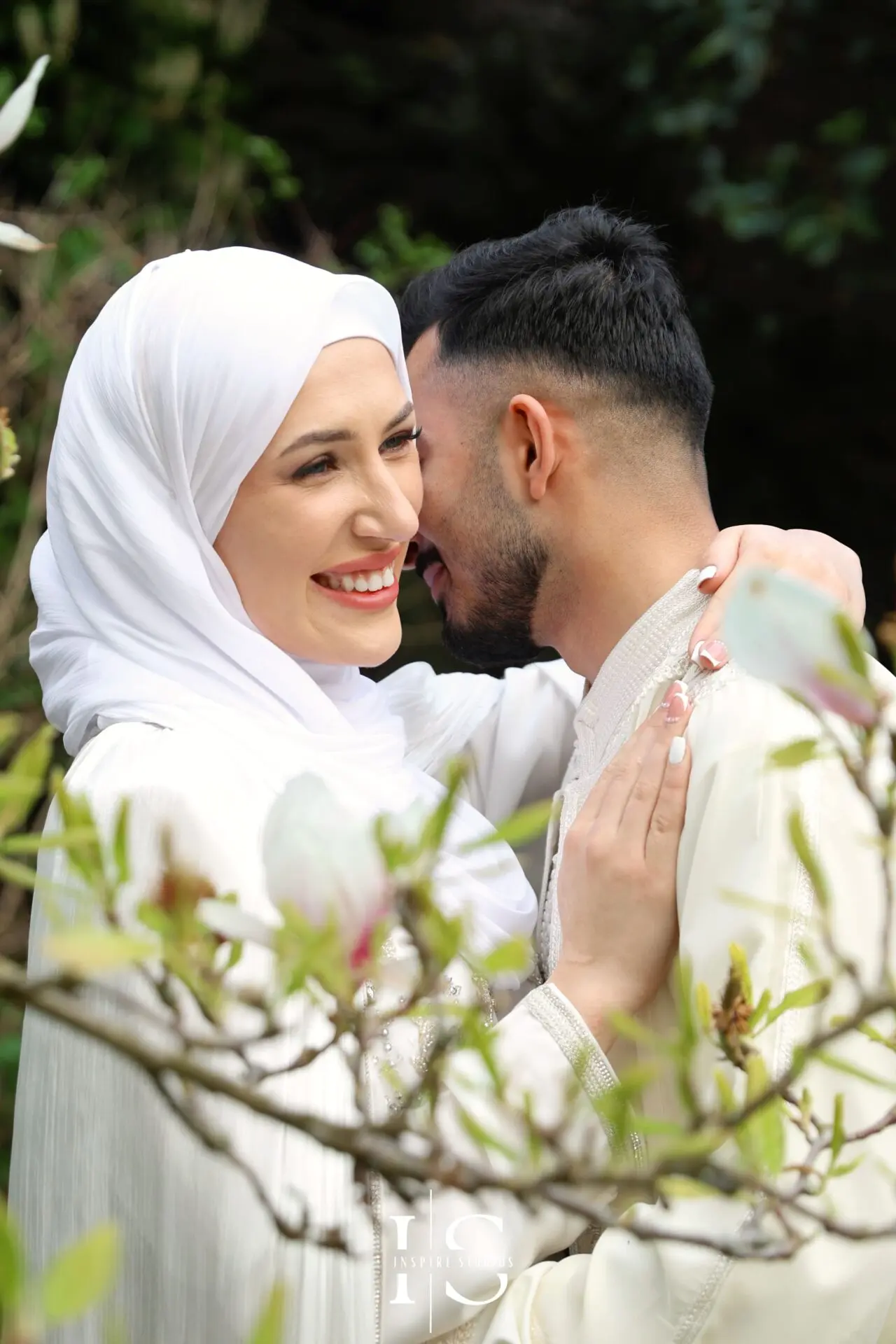 female Nikkah photographer in Regents Park London Inspire Studios