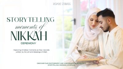 Nikkah Wedding Photography at Central London Mosque