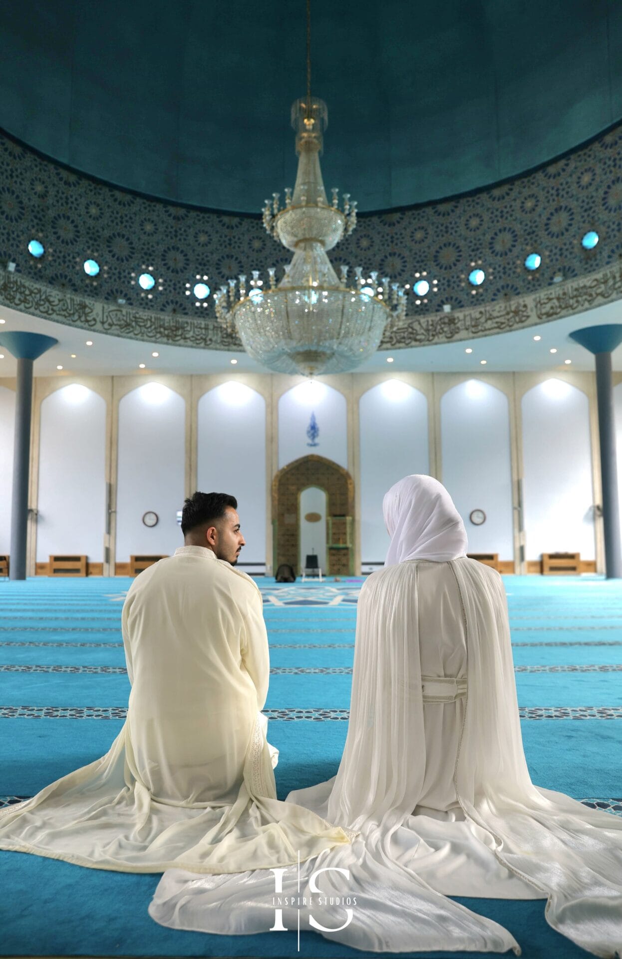 Nikkah wedding photography at London Central Mosque Central London mosque setting