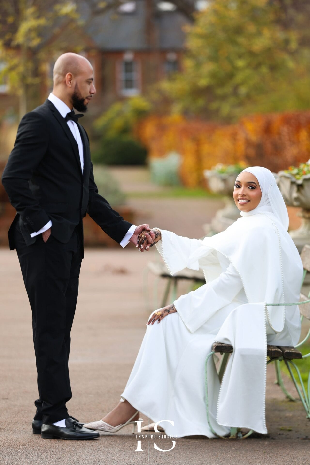 Outdoor photoshoot in East London park with natural light photography