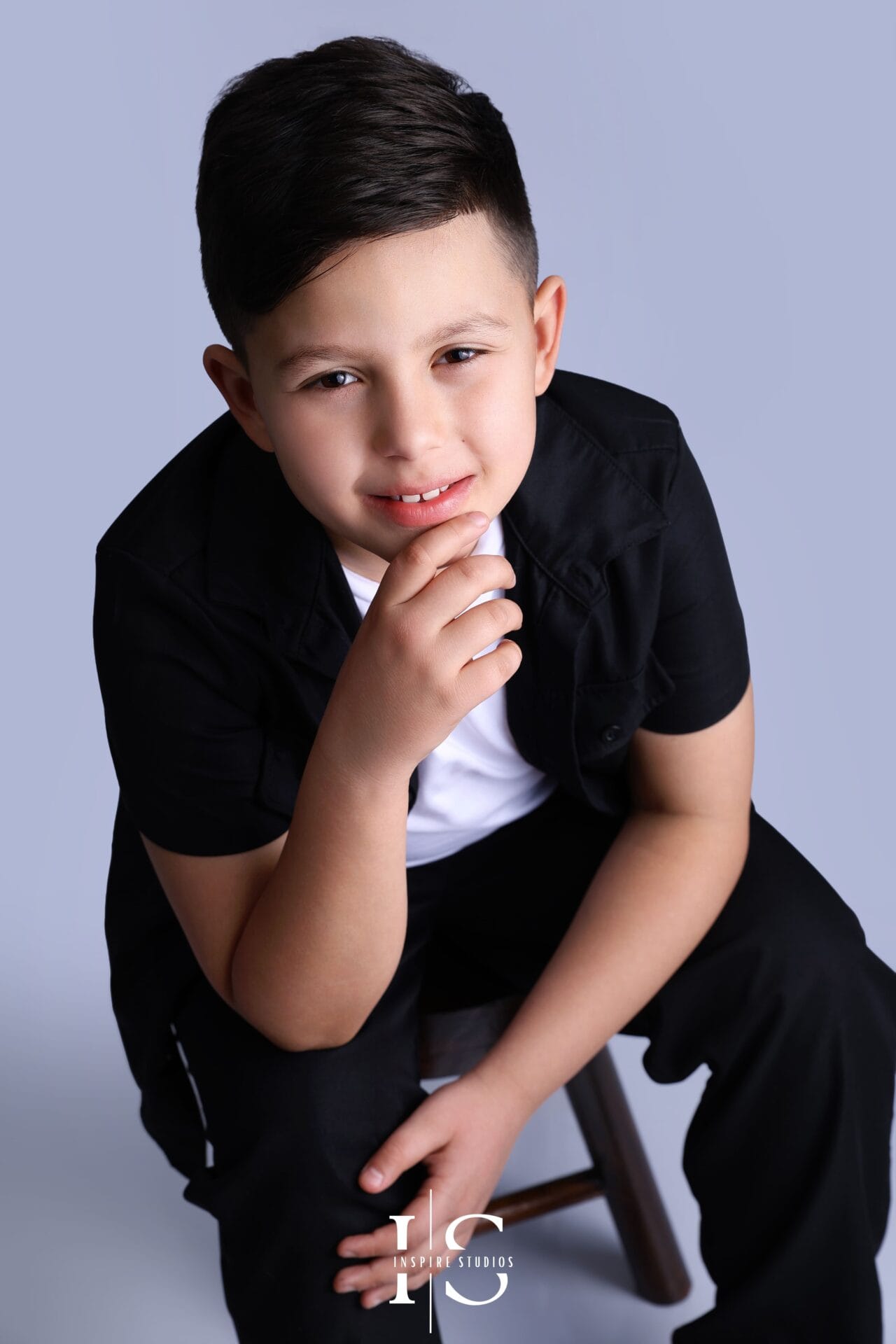 studio birthday photography for boys age 10 in London with clean background
