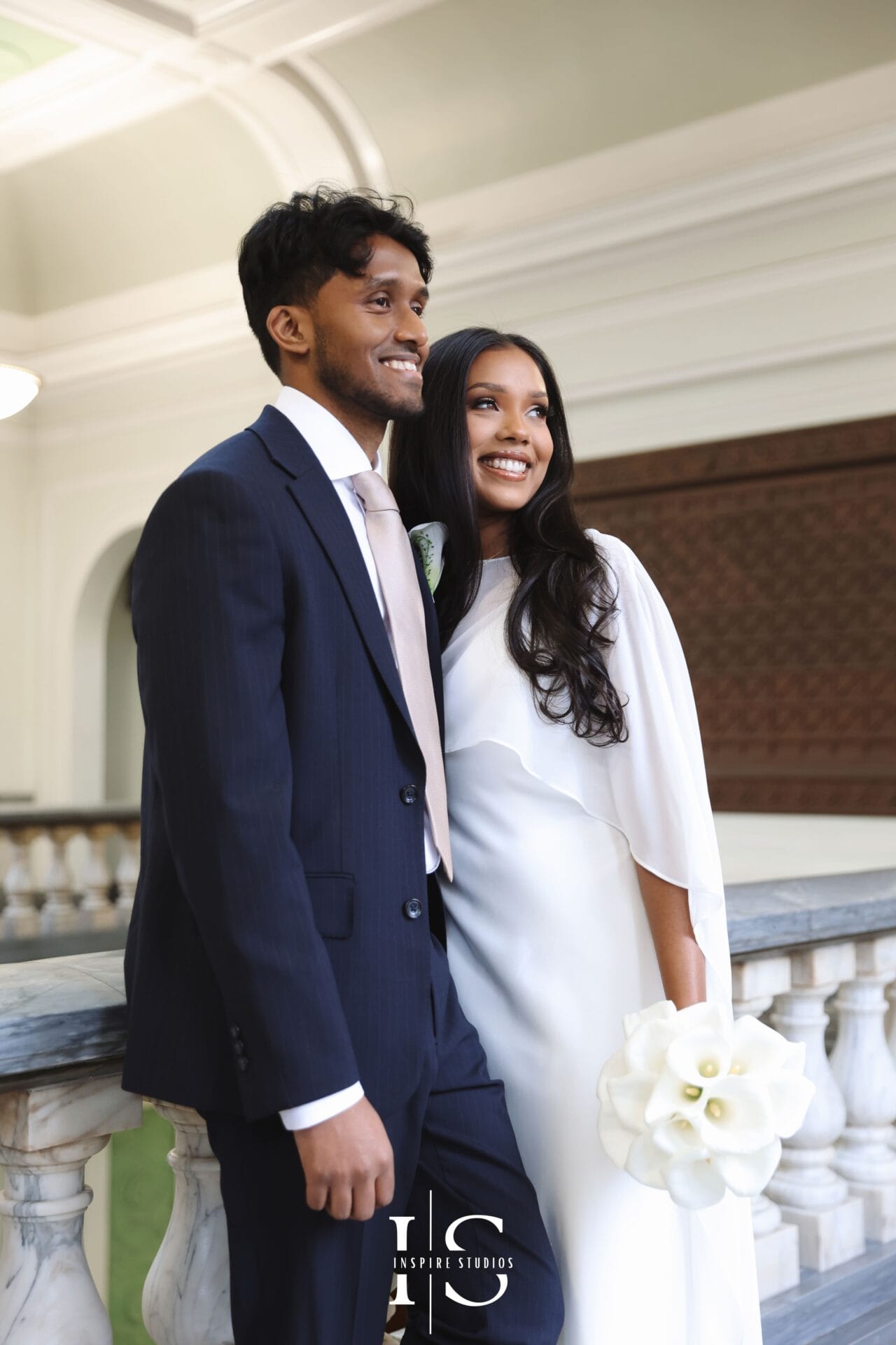 Wedding ceremony at Islington Town Hall London captured by Inspire Studios