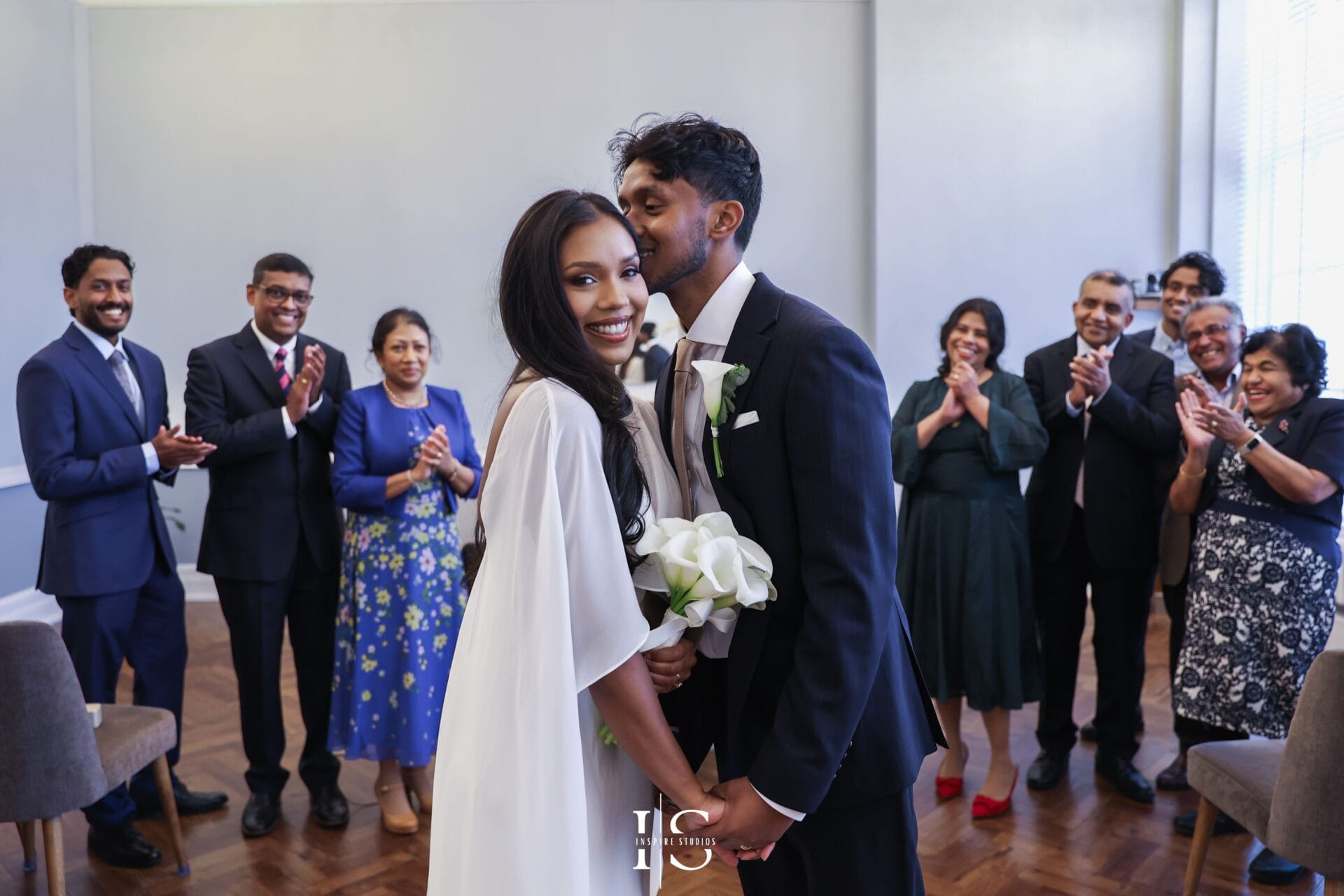 Wedding moments captured by Inspire Studios at Islington Town Hall London