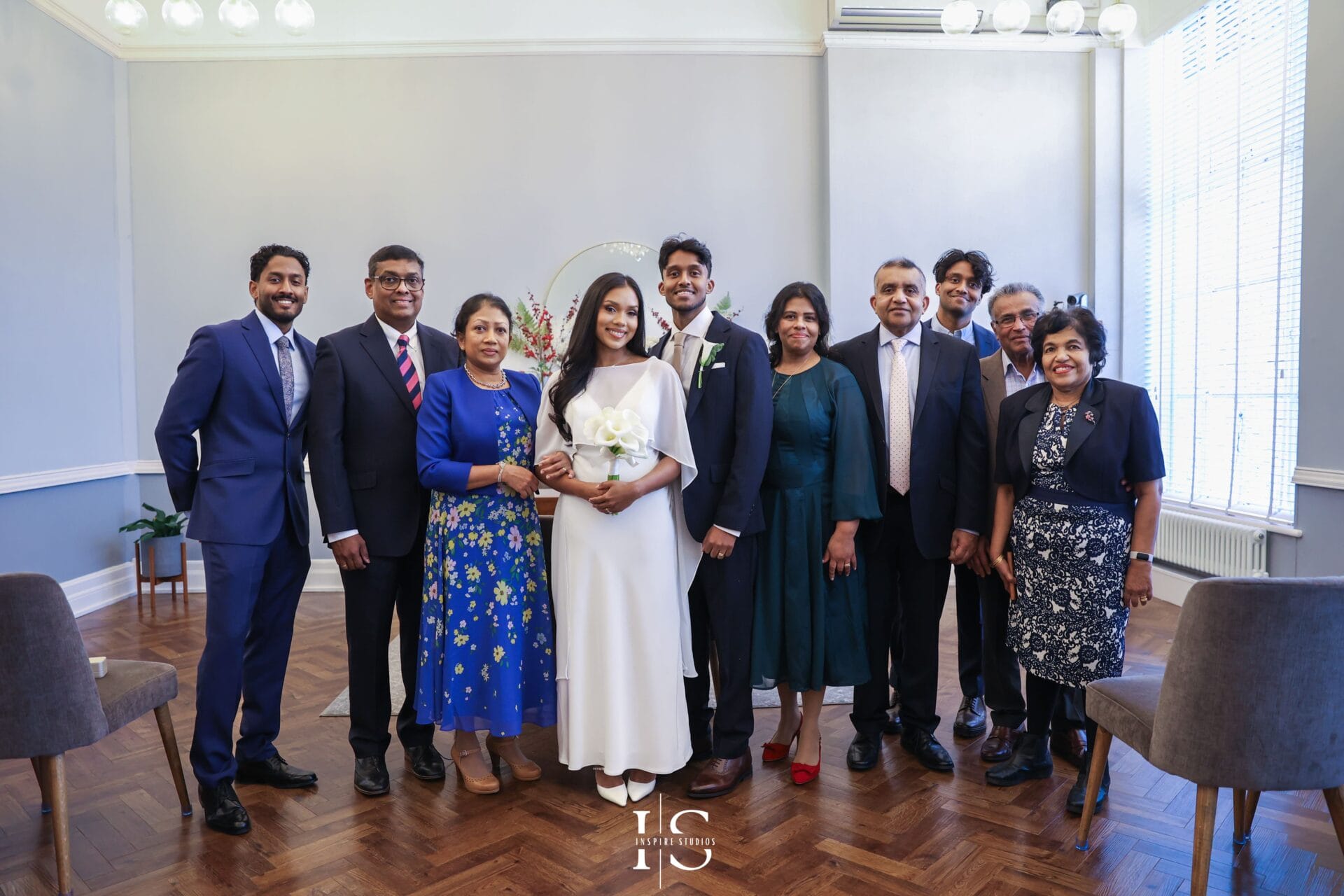 Wedding portrait by Inspire Studios at Islington Town Hall London