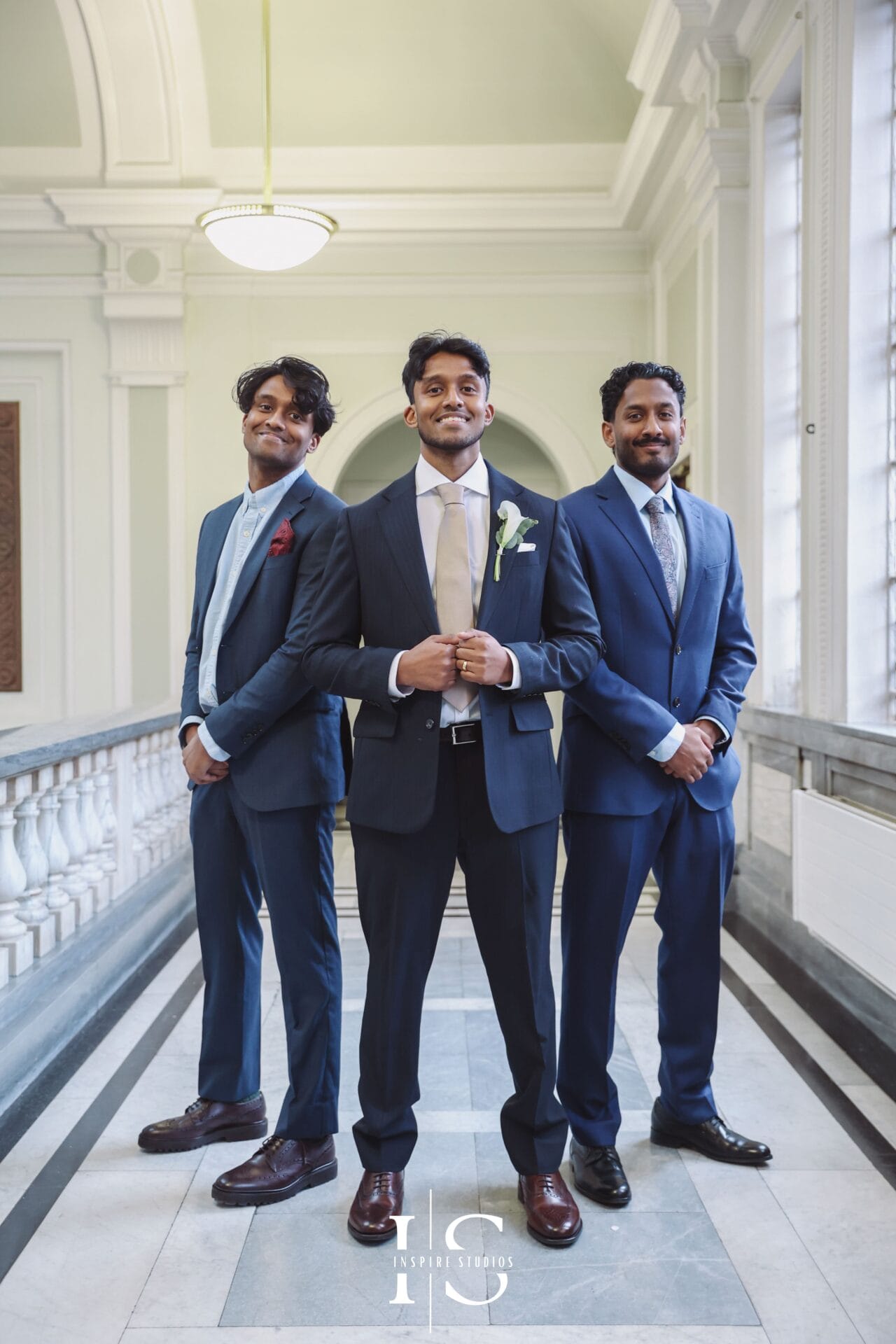 Female wedding photographer capturing wedding at Islington Town Hall London