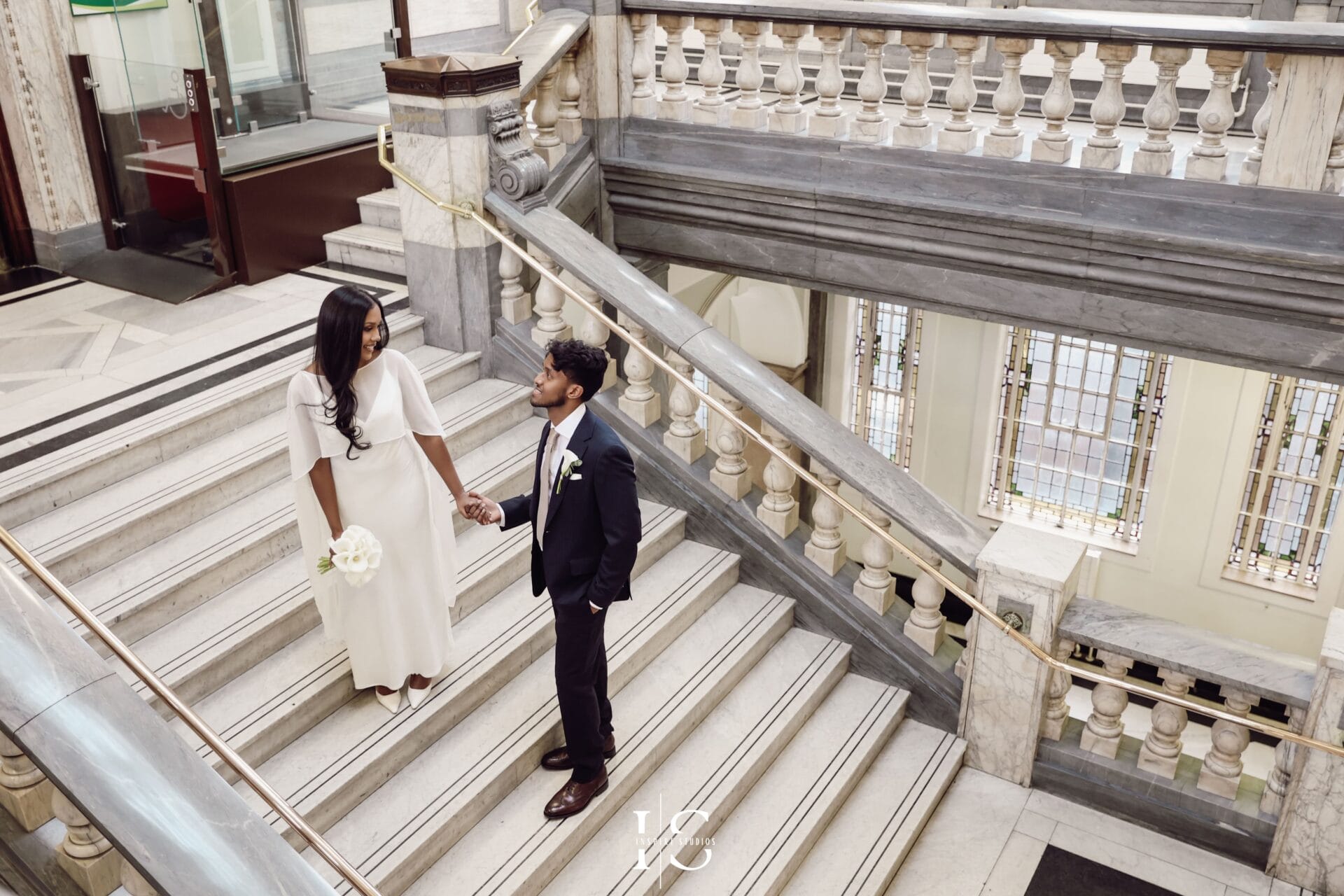 Bride entrance at Islington Town Hall London wedding ceremony