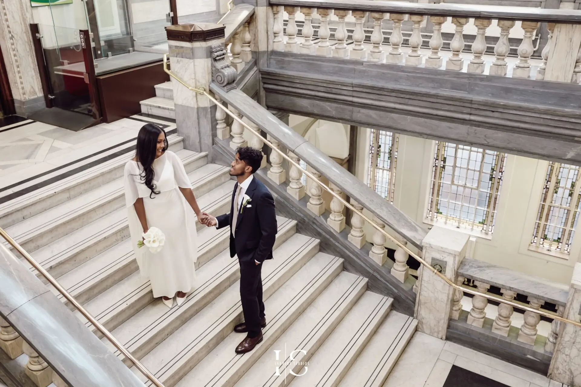 Bride entrance at Islington Town Hall London wedding ceremony