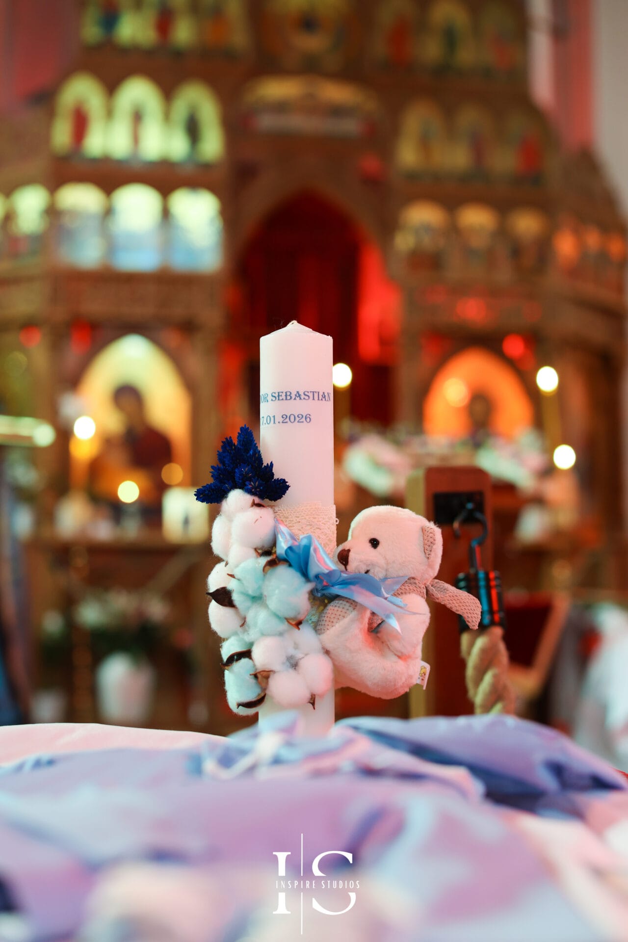 Romanian christening photography by Inspire Studios London at Parohia Sf Ilie