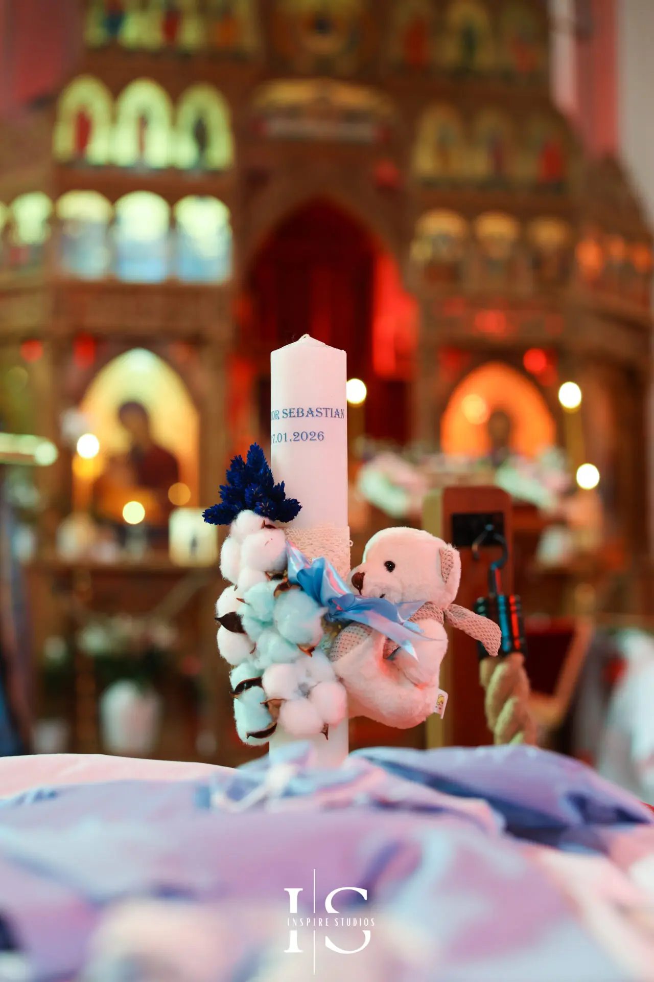 Romanian christening photography by Inspire Studios London at Parohia Sf Ilie