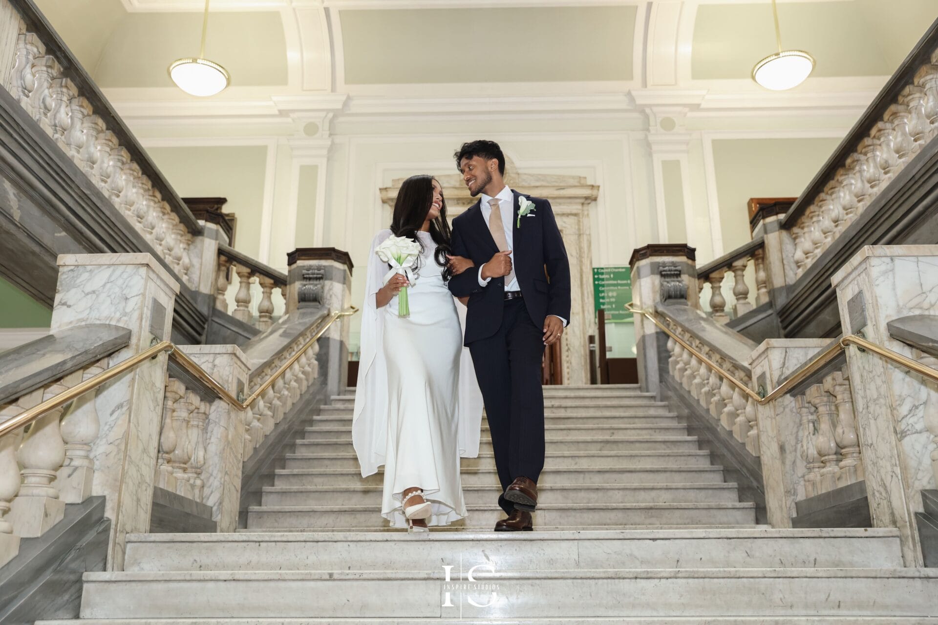 Emotional ceremony moments at Islington Town Hall wedding in London