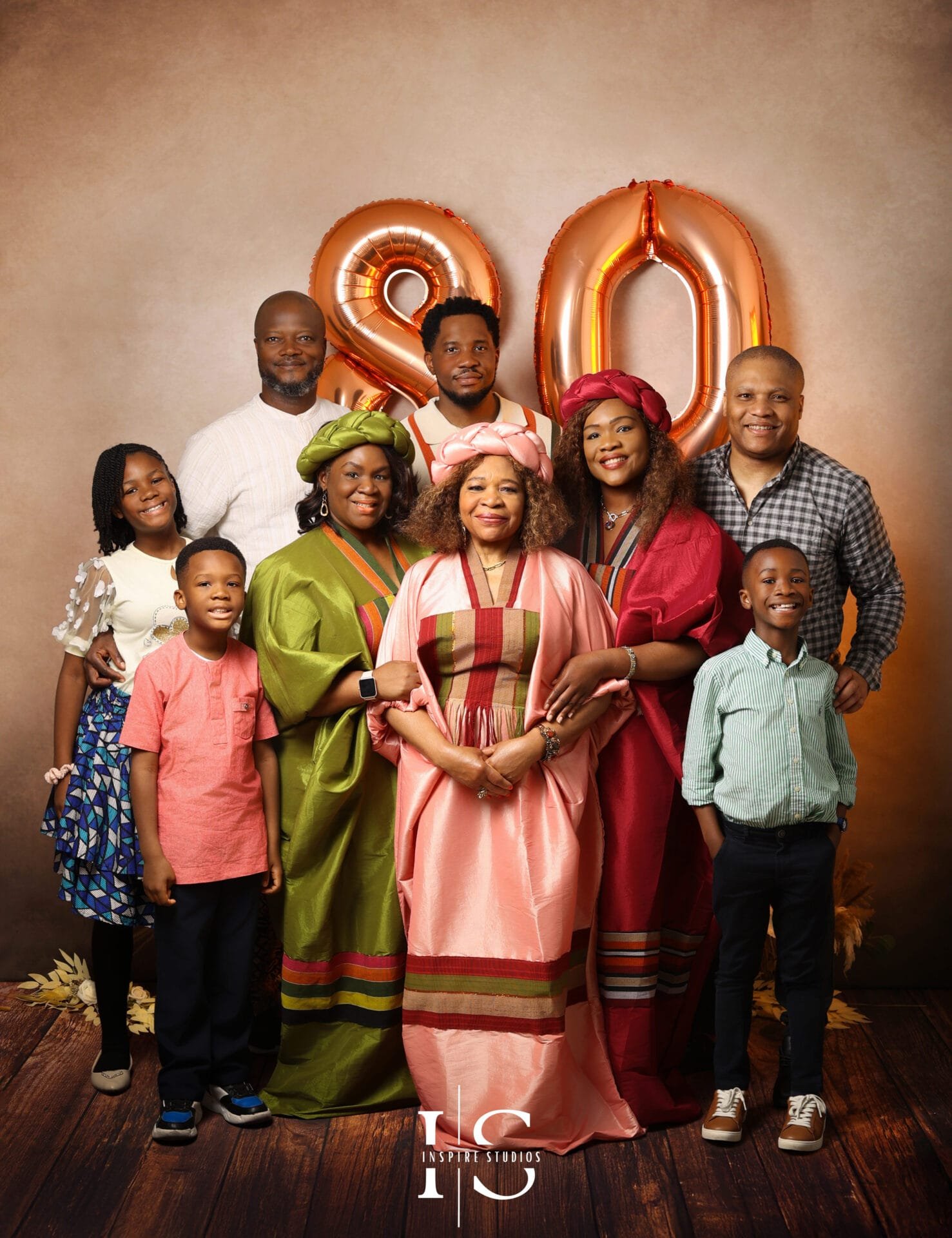 80th birthday photoshoot in East London at Inspire Studios Walthamstow