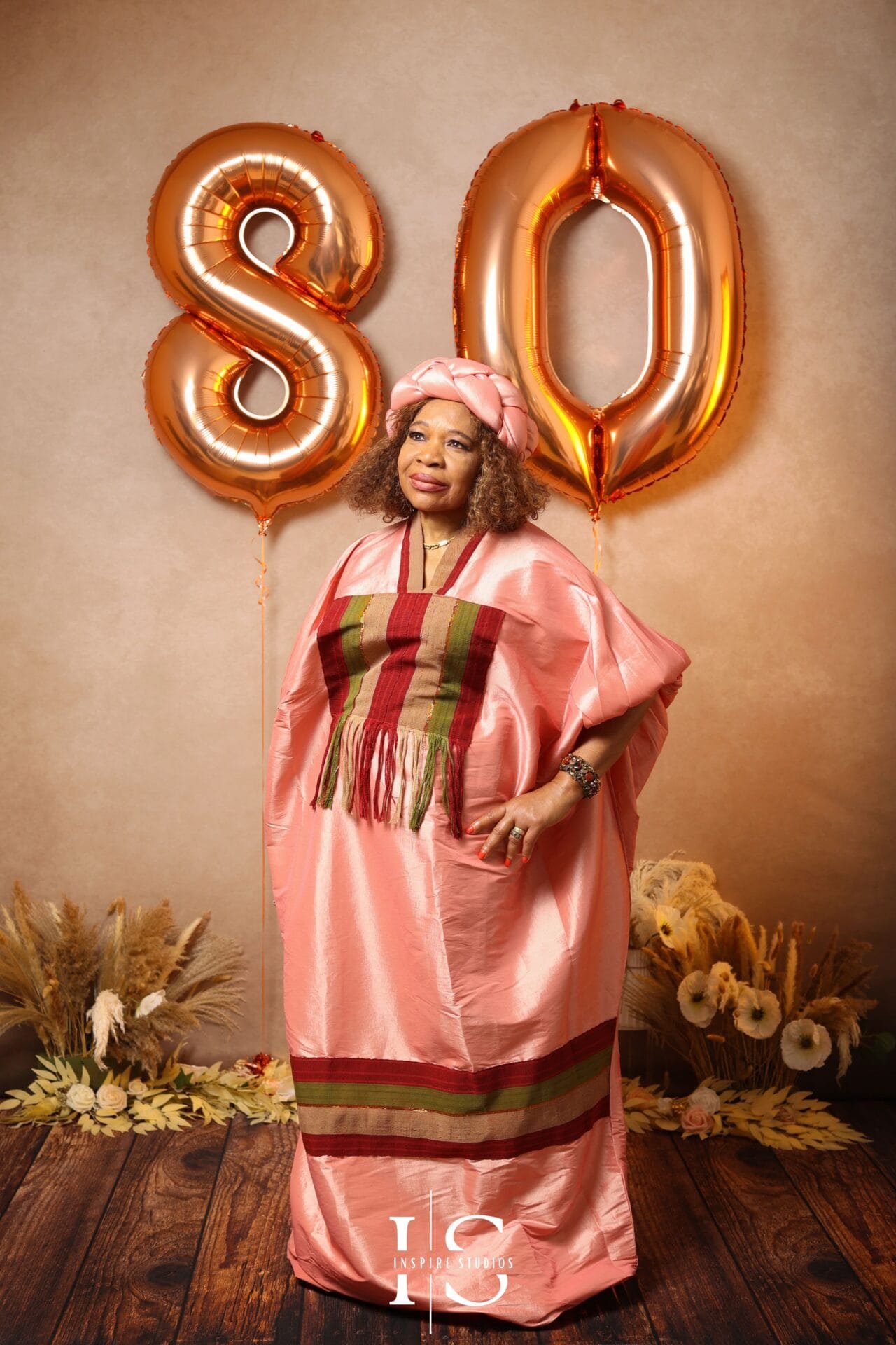 80th birthday photoshoot in London for senior portraits and family photos
