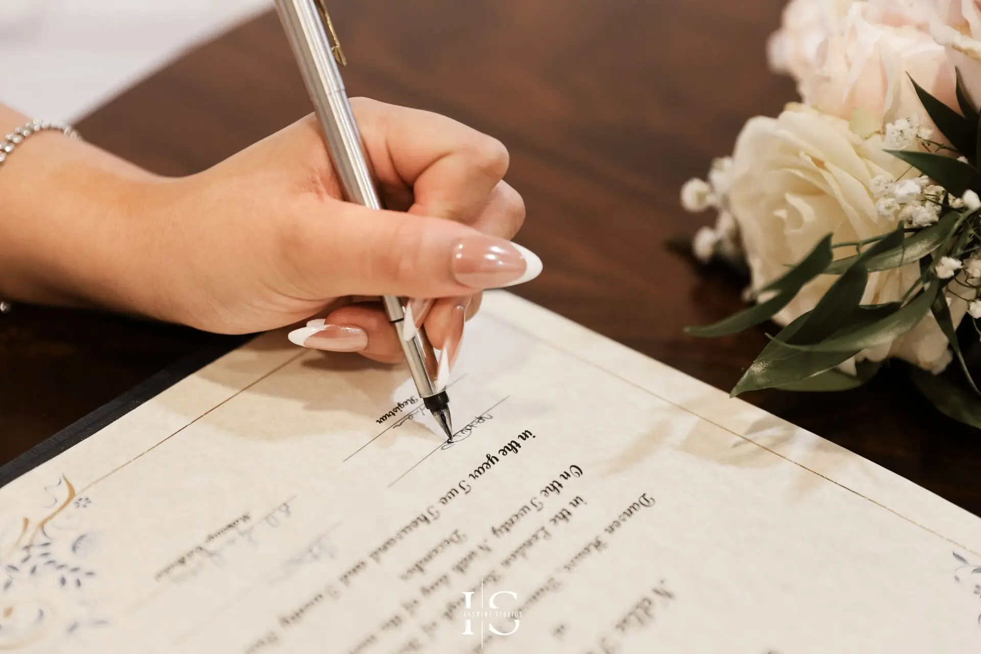 Filipino couple celebrating their Bexley registry wedding photographed by Inspire Studios at Danson House.